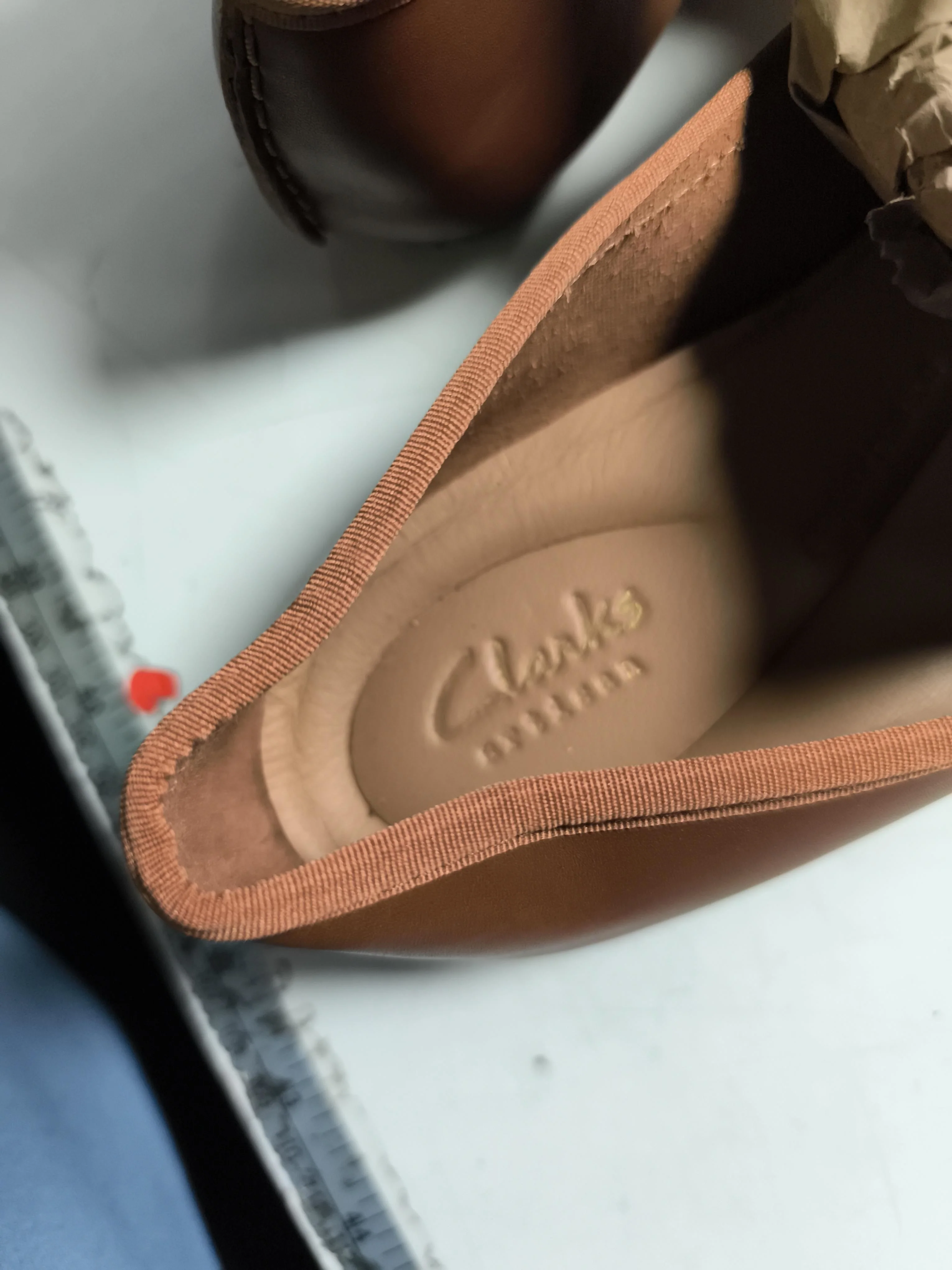 Clarks Women's Flat Shoes UK 5 Brown 100% Leather Ballet - Image 8