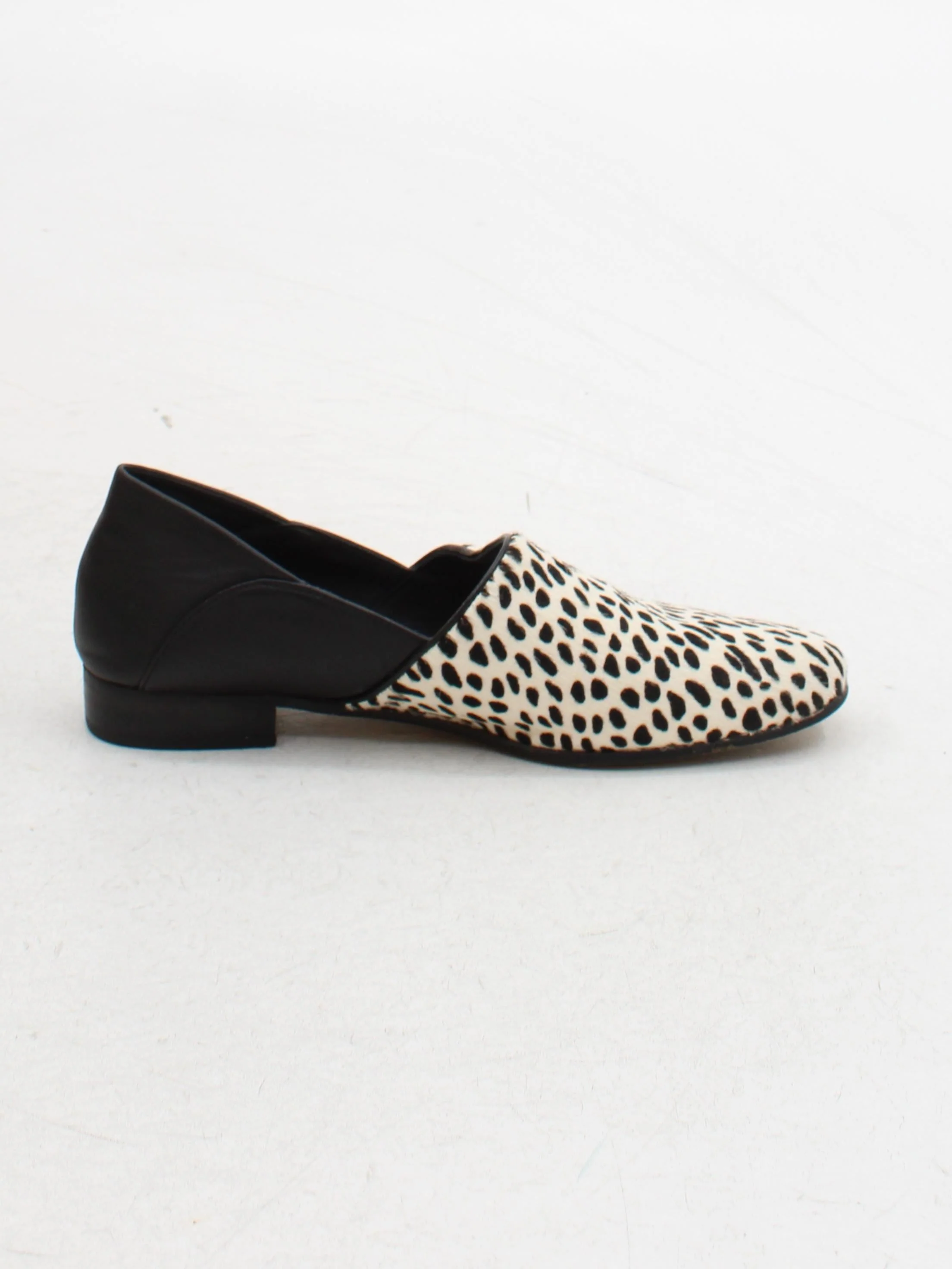 Clarks Women's Flat Shoes UK 5 Multi Animal Print Leather with Animal Fur Loafer - Image 5