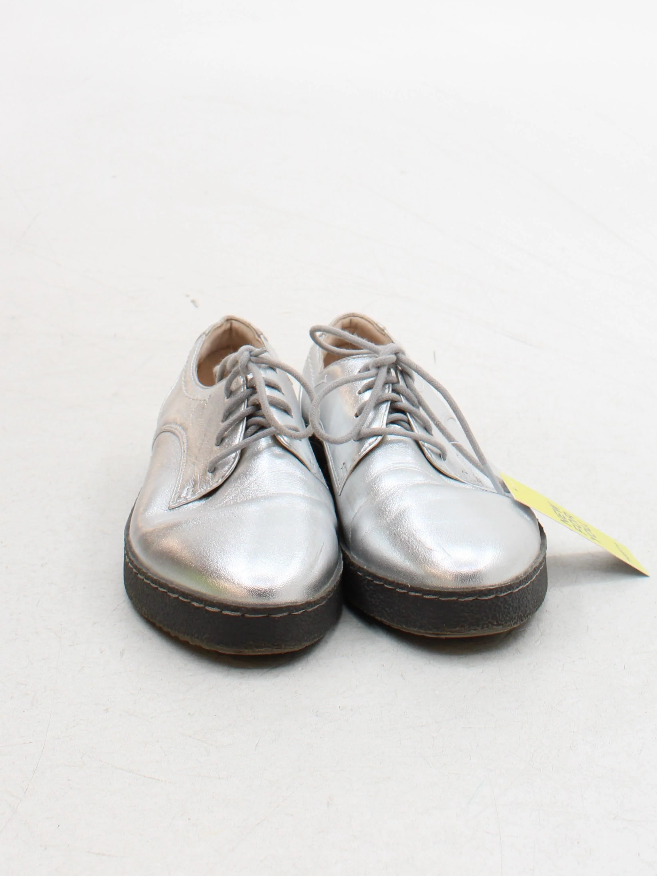 Clarks Women's Flat Shoes UK 5 Silver 100% Leather Loafer - Image 2