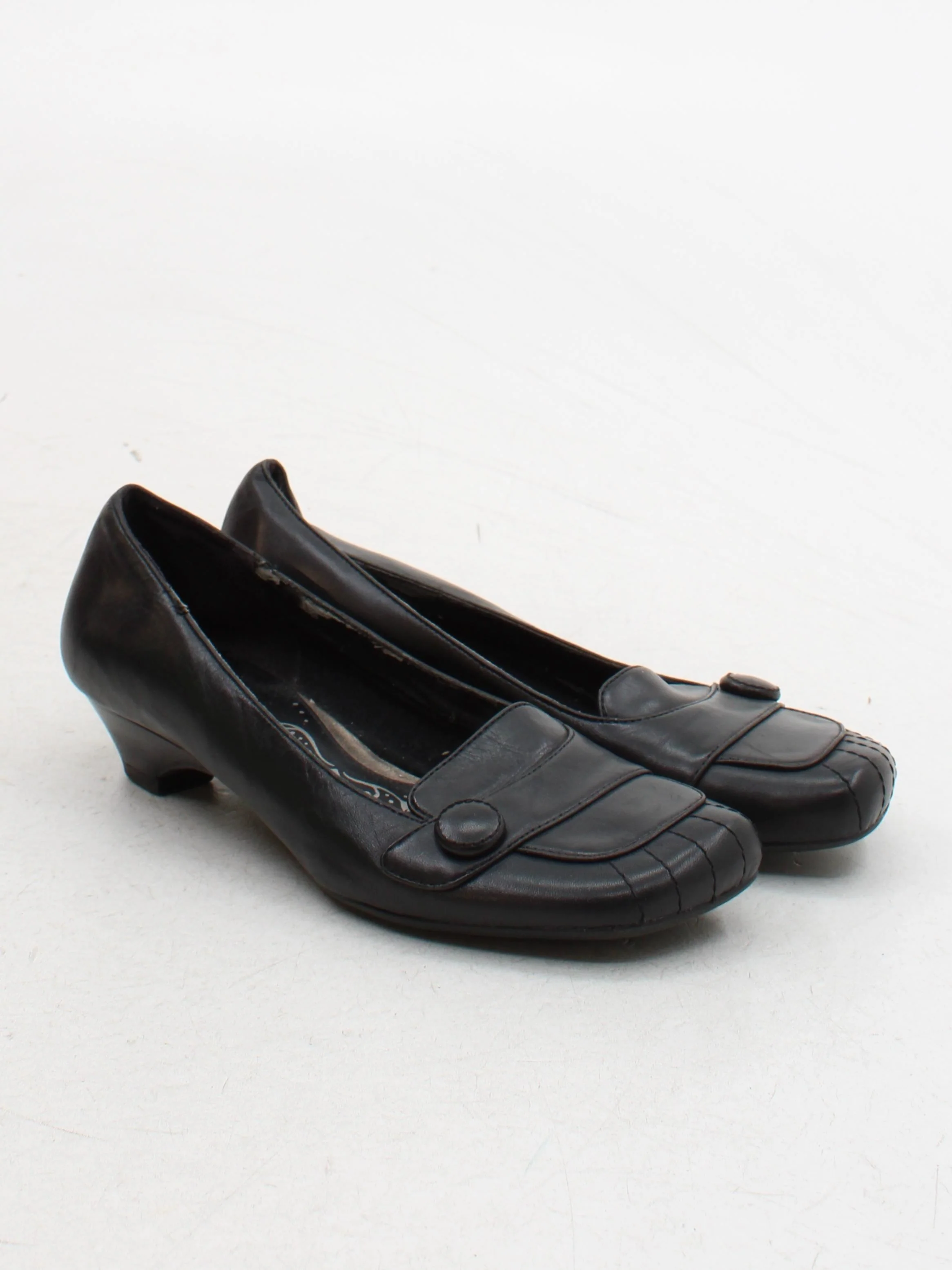 Clarks Women's Flat Shoes UK 6 Black 100% Leather Loafer - Image 4