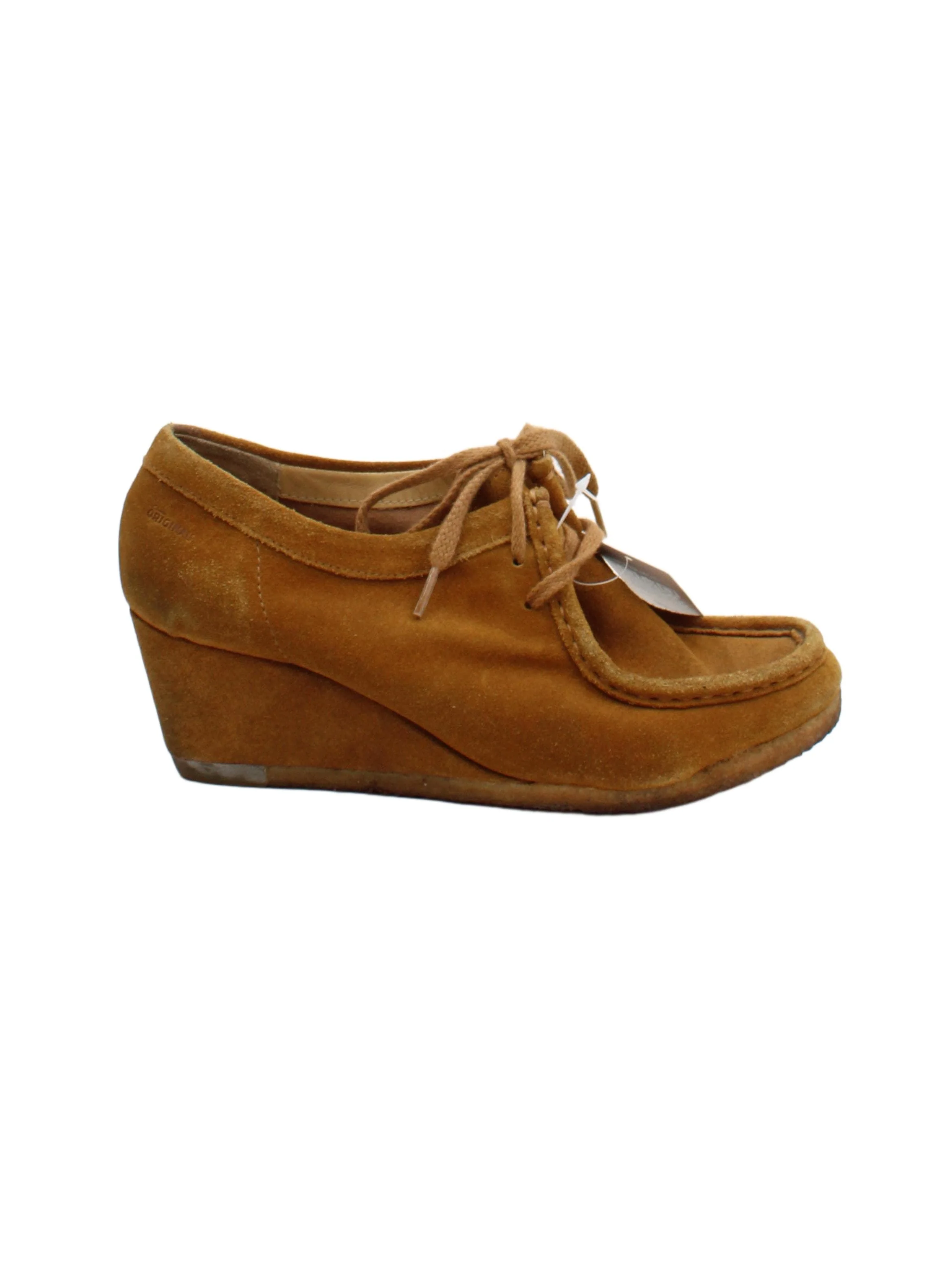 Clarks Women's Heels UK 4 Tan 100% Suede Mule