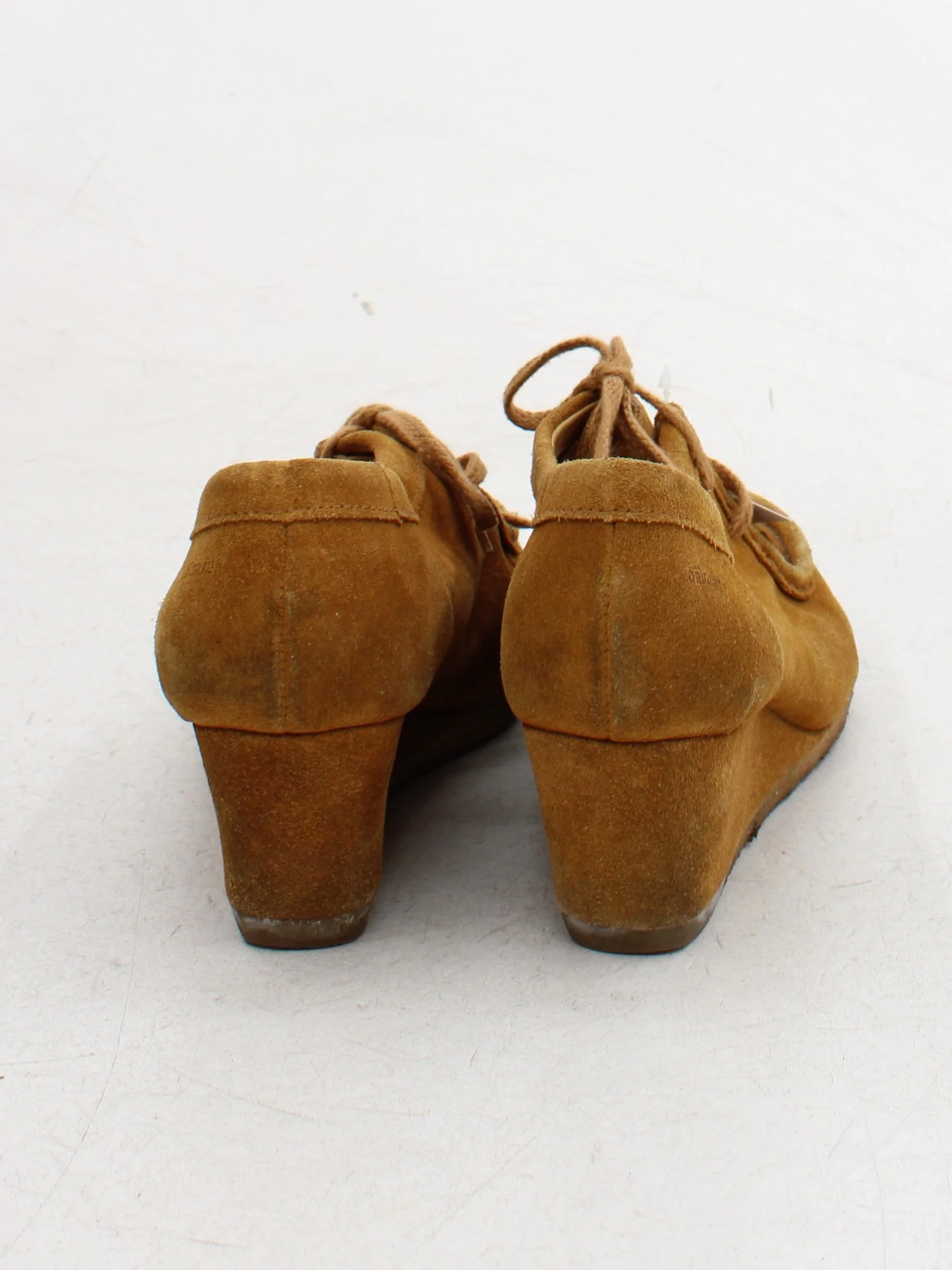 Clarks Women's Heels UK 4 Tan 100% Suede Mule - Image 3