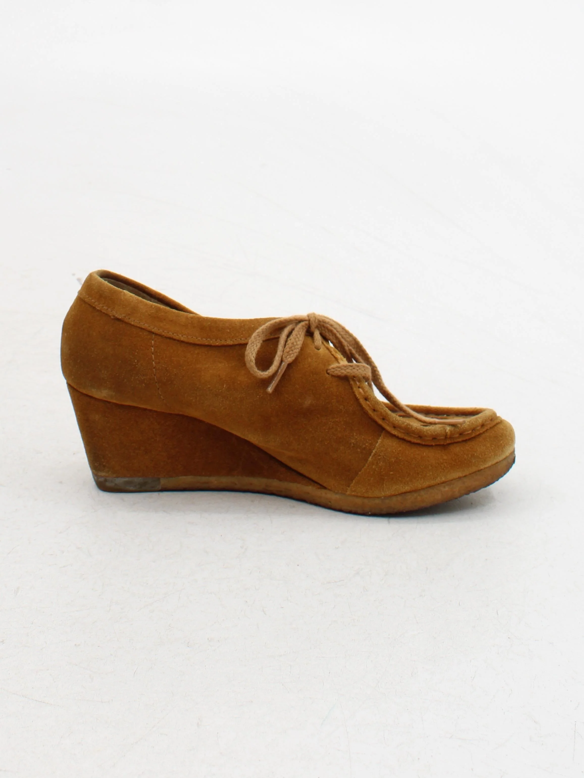 Clarks Women's Heels UK 4 Tan 100% Suede Mule - Image 5