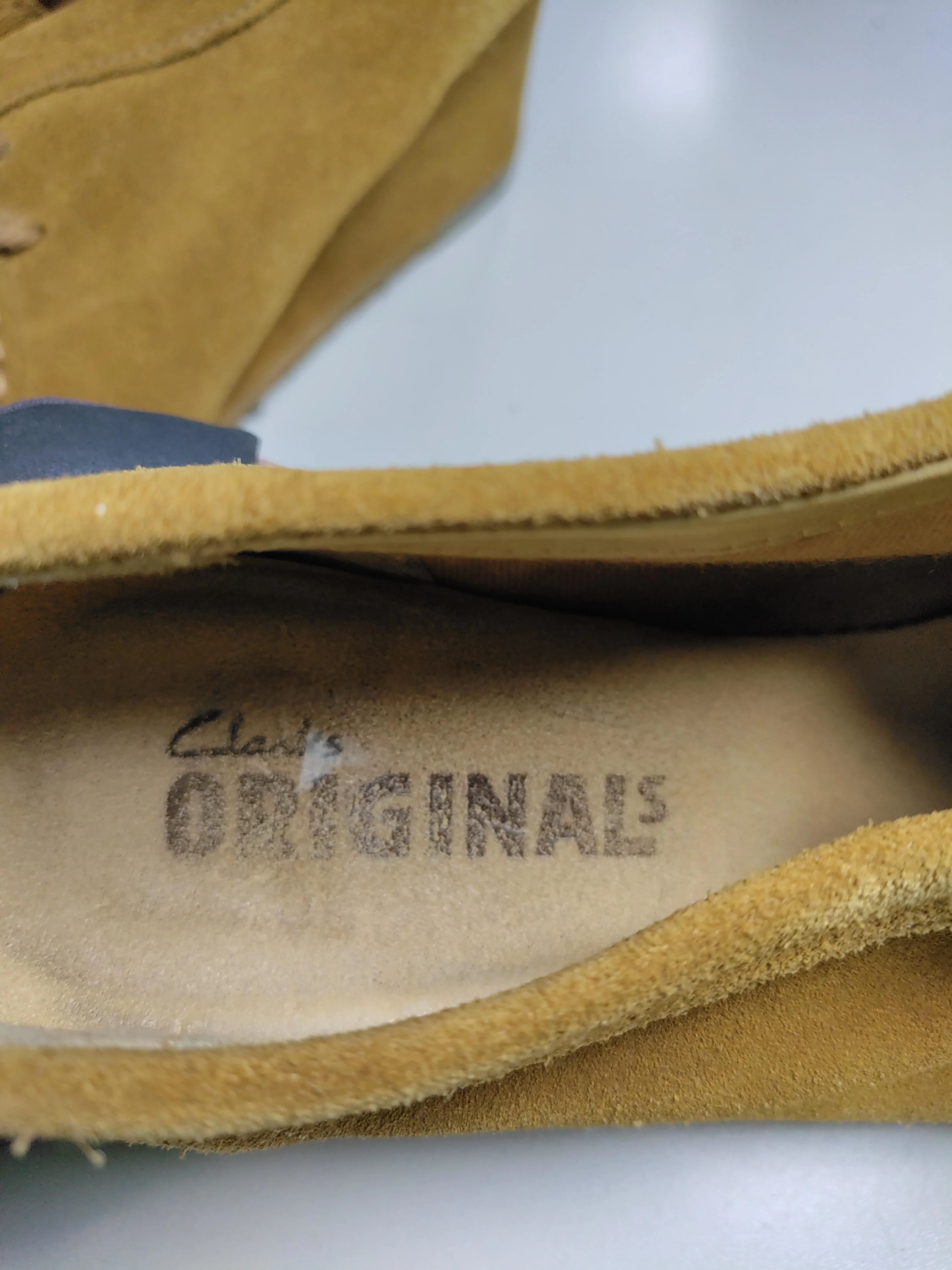 Clarks Women's Heels UK 4 Tan 100% Suede Mule - Image 9