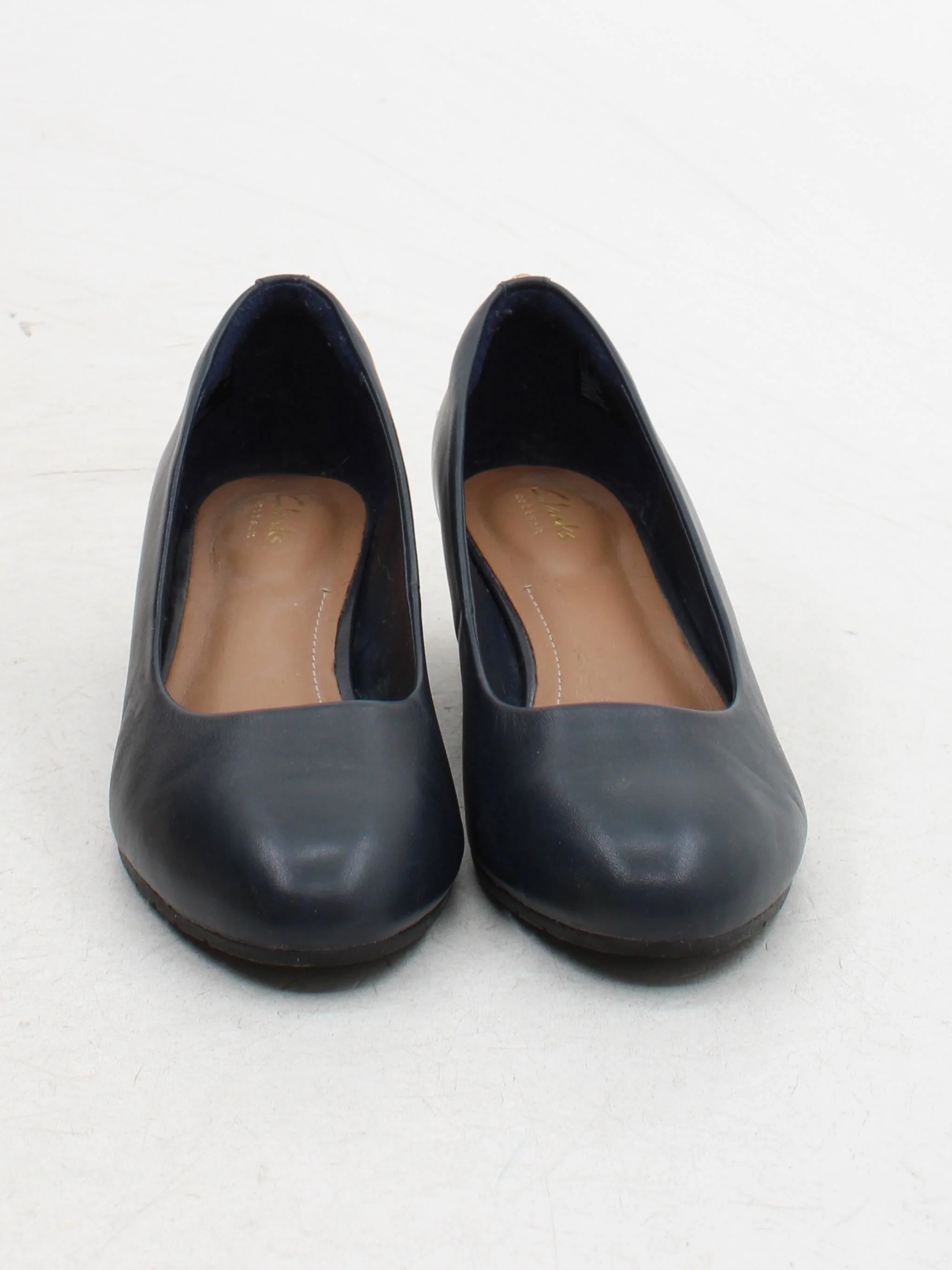 Clarks Women's Heels UK 6 Blue 100% Leather Platform - Image 2
