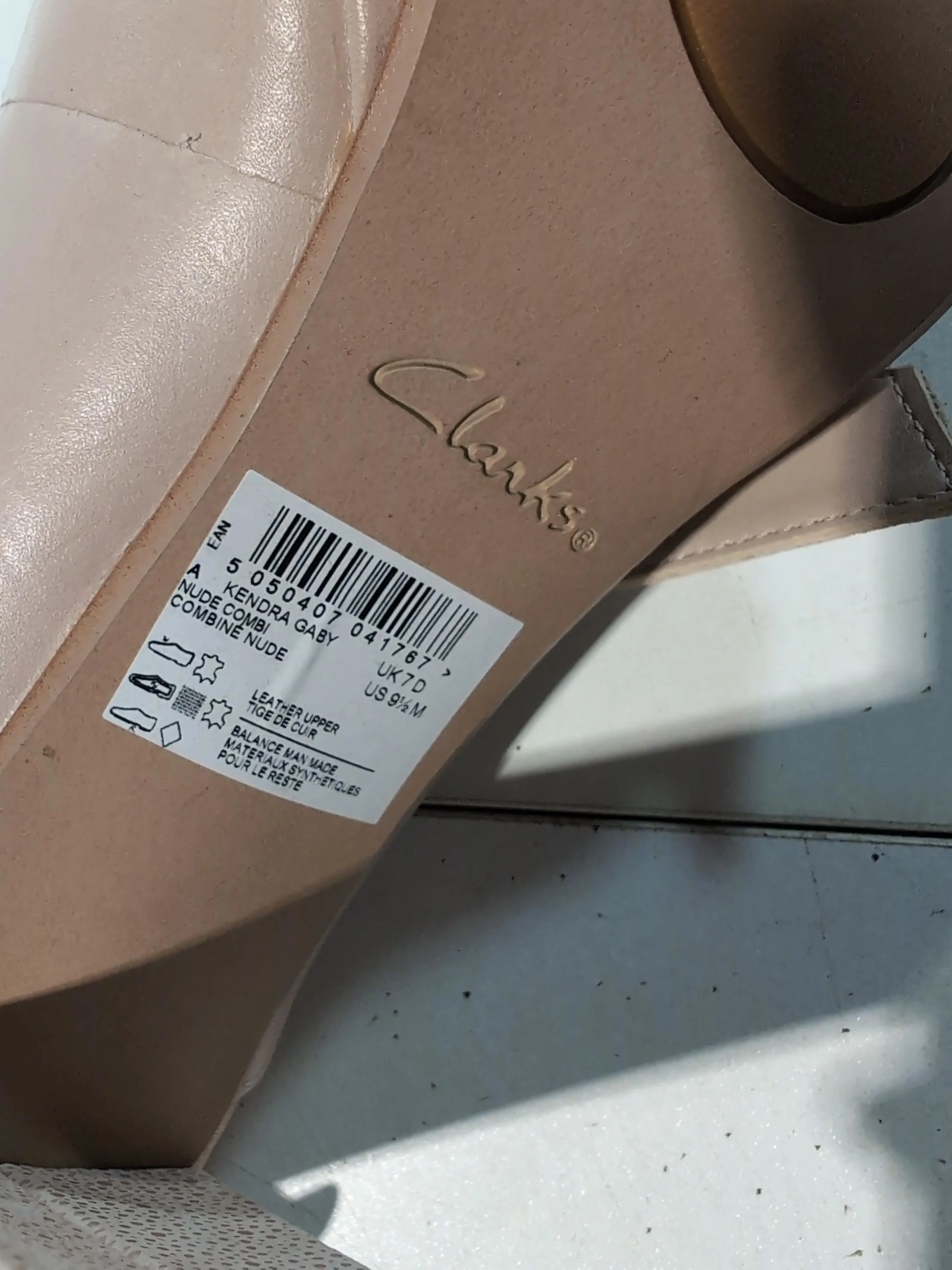 Clarks Women's Heels UK 7 Tan 100% Leather Court - Image 10