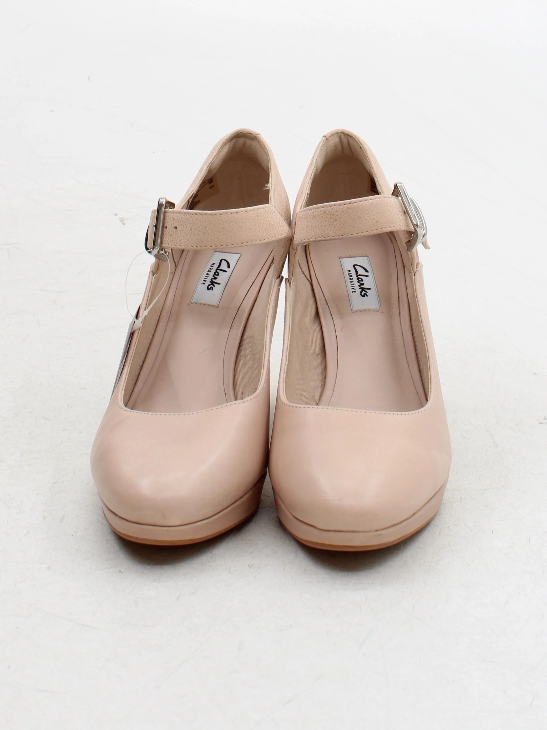 Clarks Women's Heels UK 7 Tan 100% Leather Court - Image 2