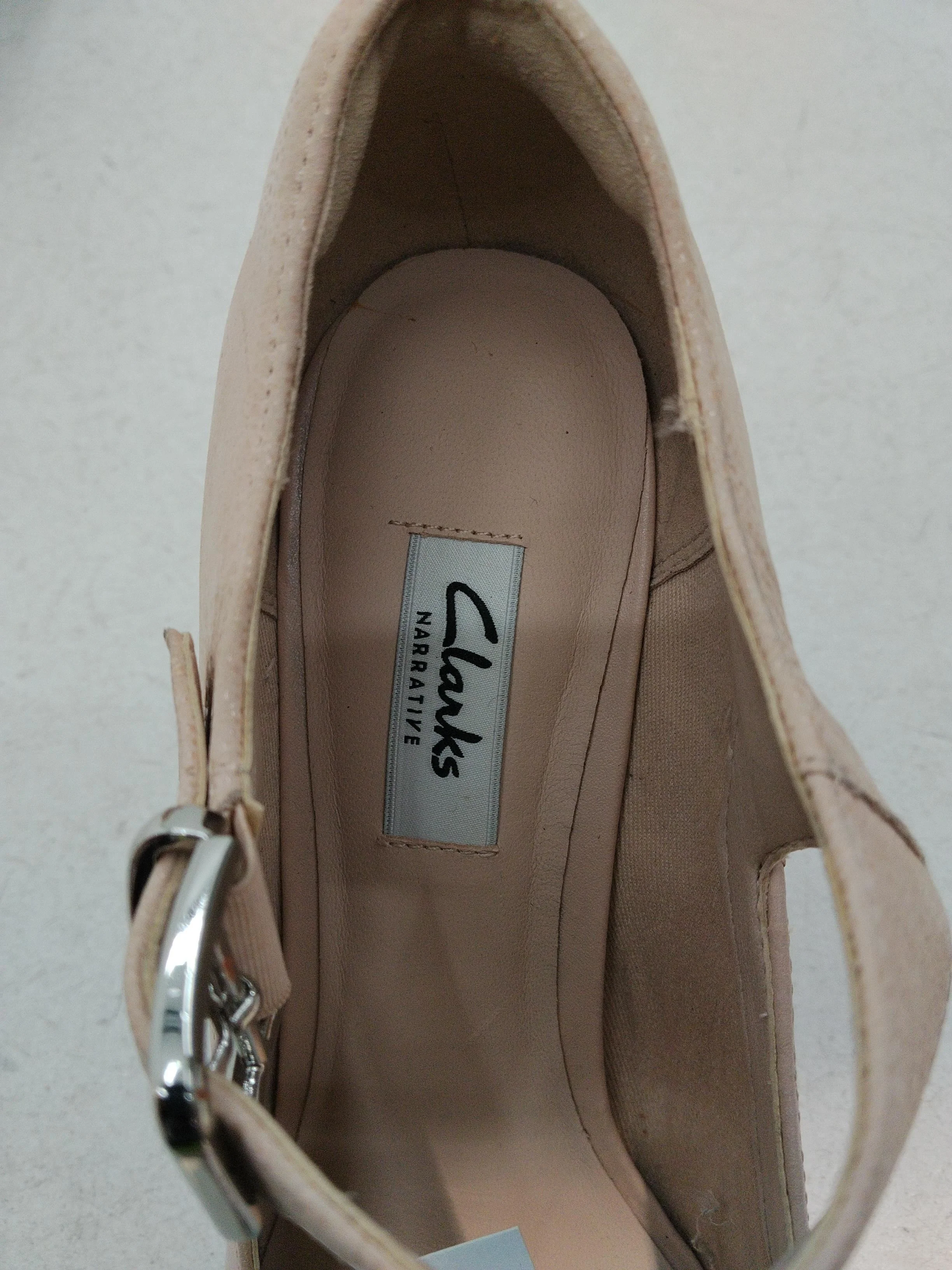 Clarks Women's Heels UK 7 Tan 100% Leather Court - Image 6