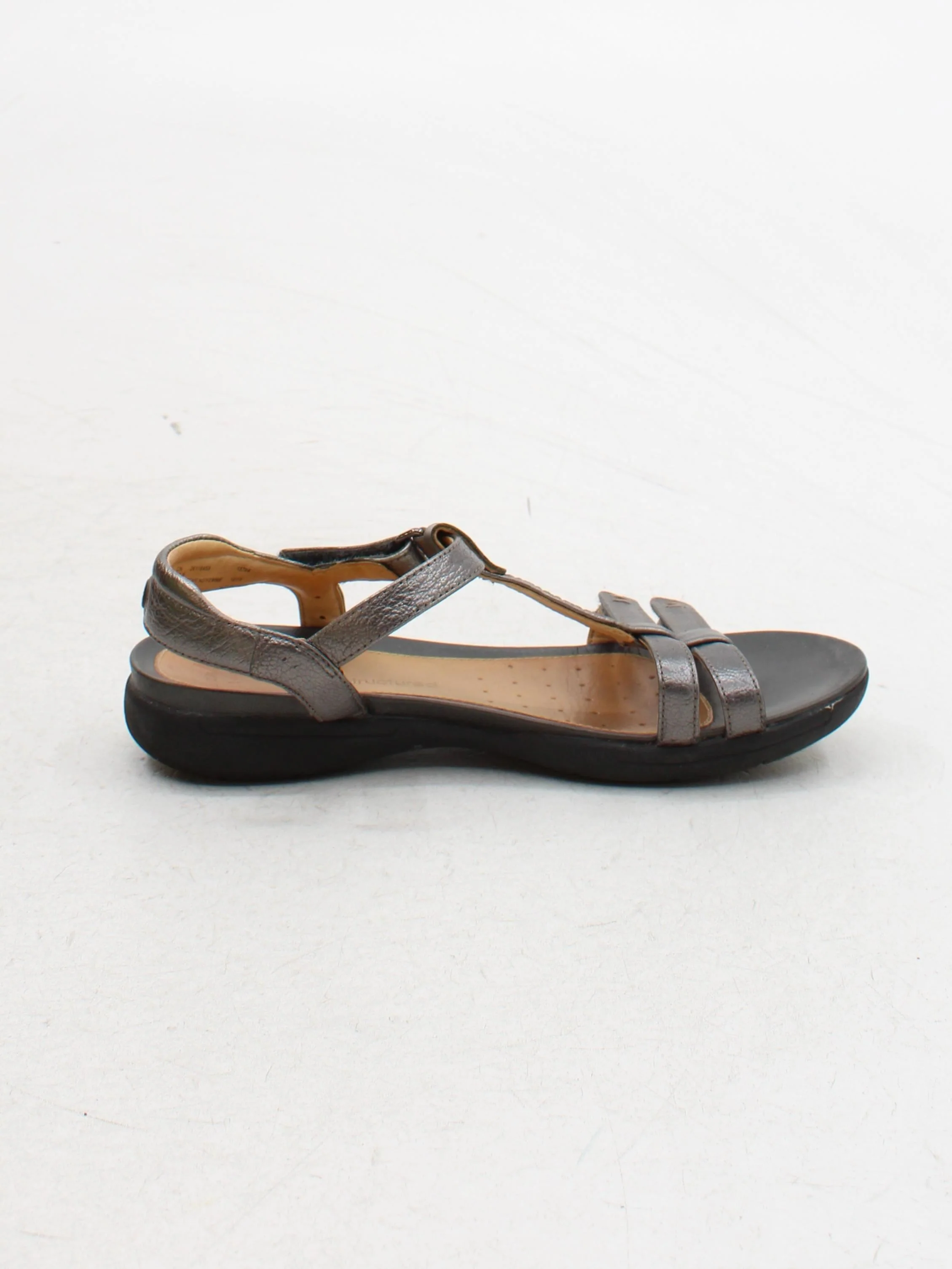 Clarks Women's Sandals UK 4 Silver 100% Leather Strappy - Image 5
