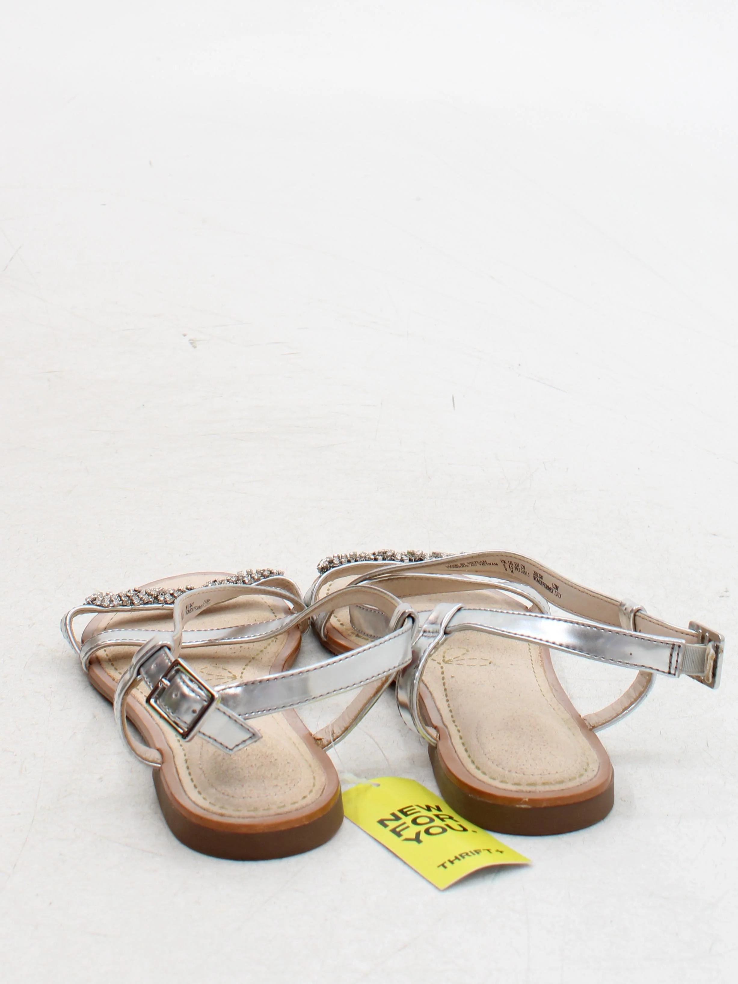 Clarks Women's Sandals UK 6 Silver 100% Faux Leather Strappy - Image 3