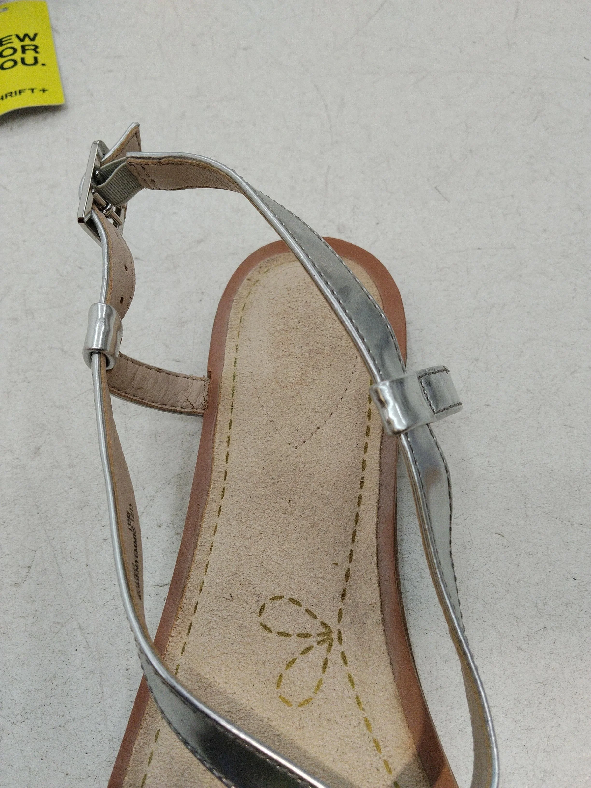 Clarks Women's Sandals UK 6 Silver 100% Faux Leather Strappy - Image 5