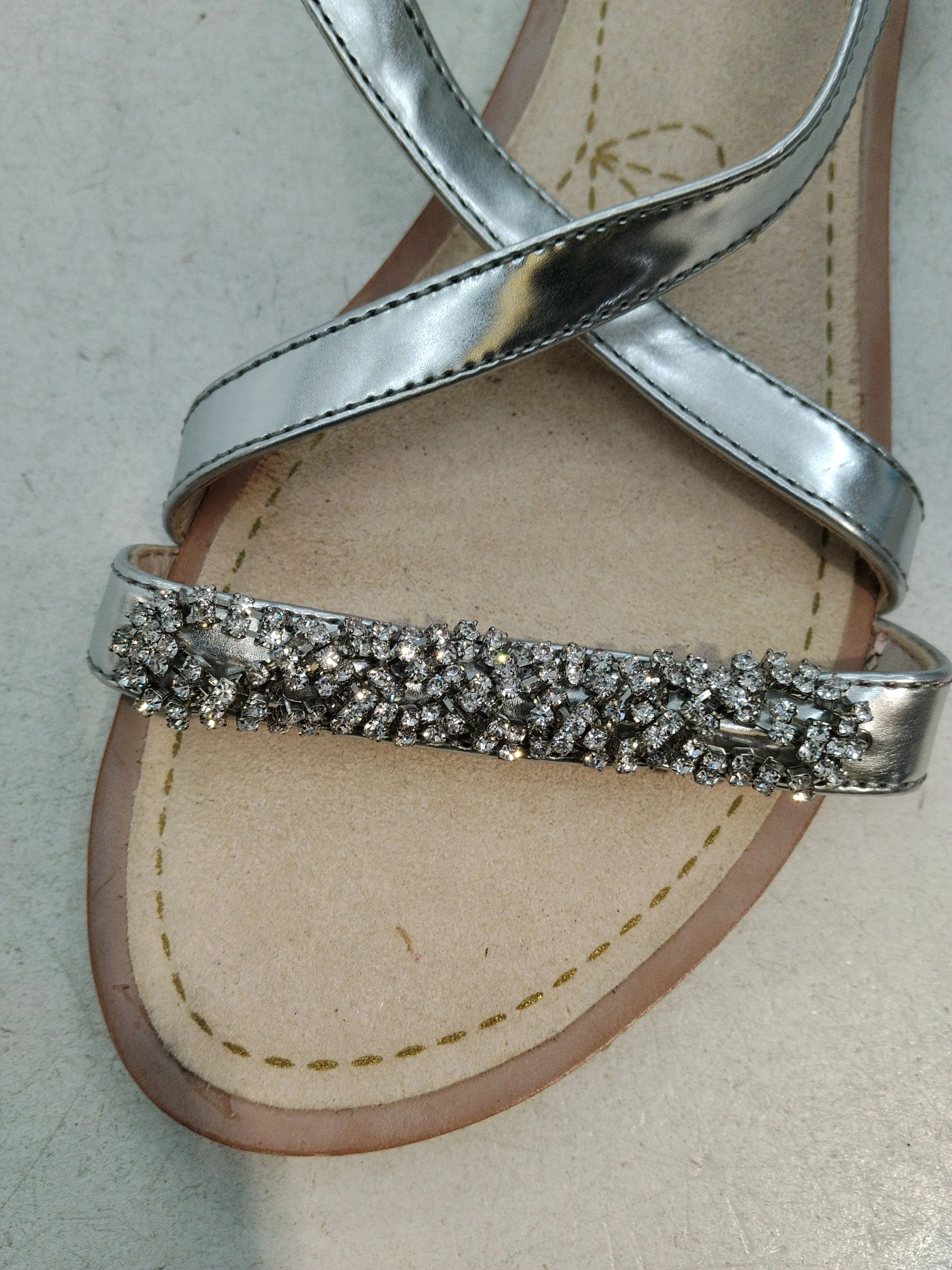 Clarks Women's Sandals UK 6 Silver 100% Faux Leather Strappy - Image 8