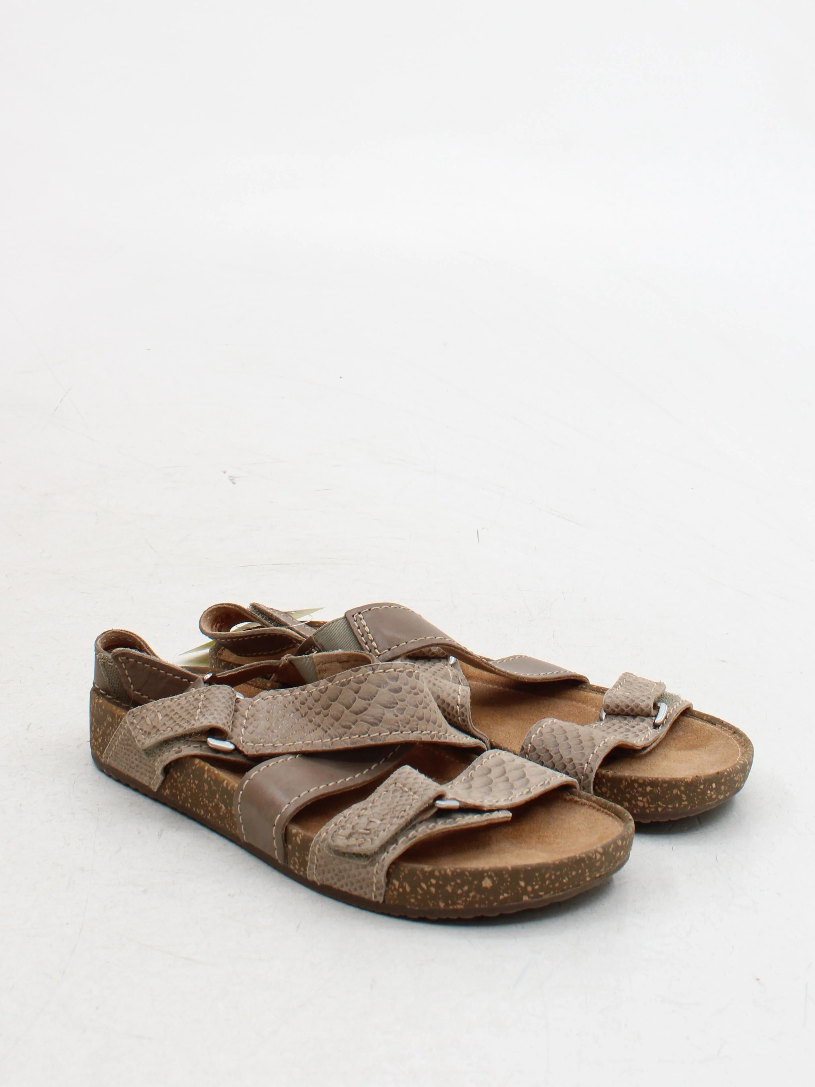 Clarks Women's Sandals UK 7 Tan Animal Print 100% Leather Strappy - Image 4