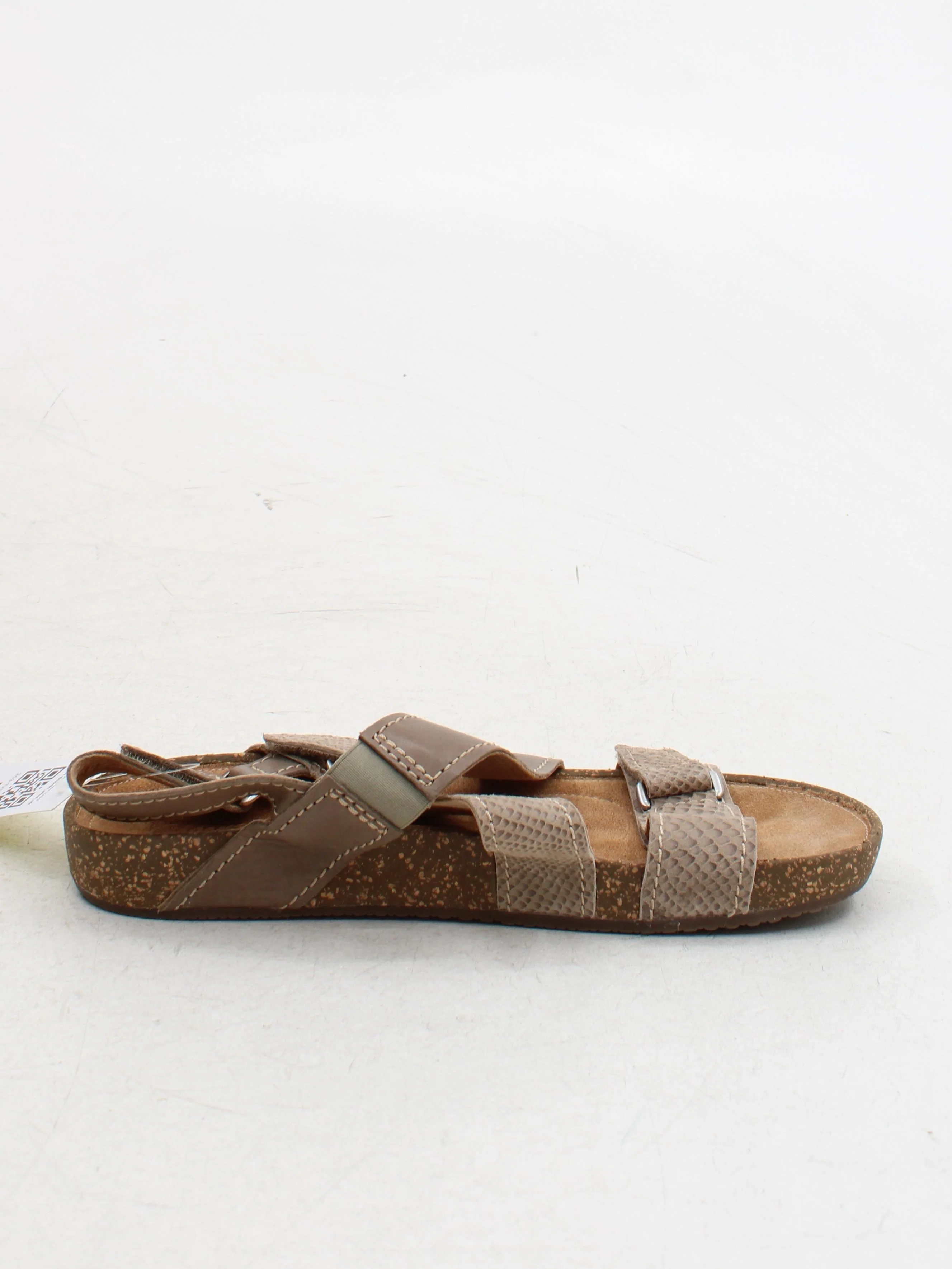 Clarks Women's Sandals UK 7 Tan Animal Print 100% Leather Strappy - Image 5