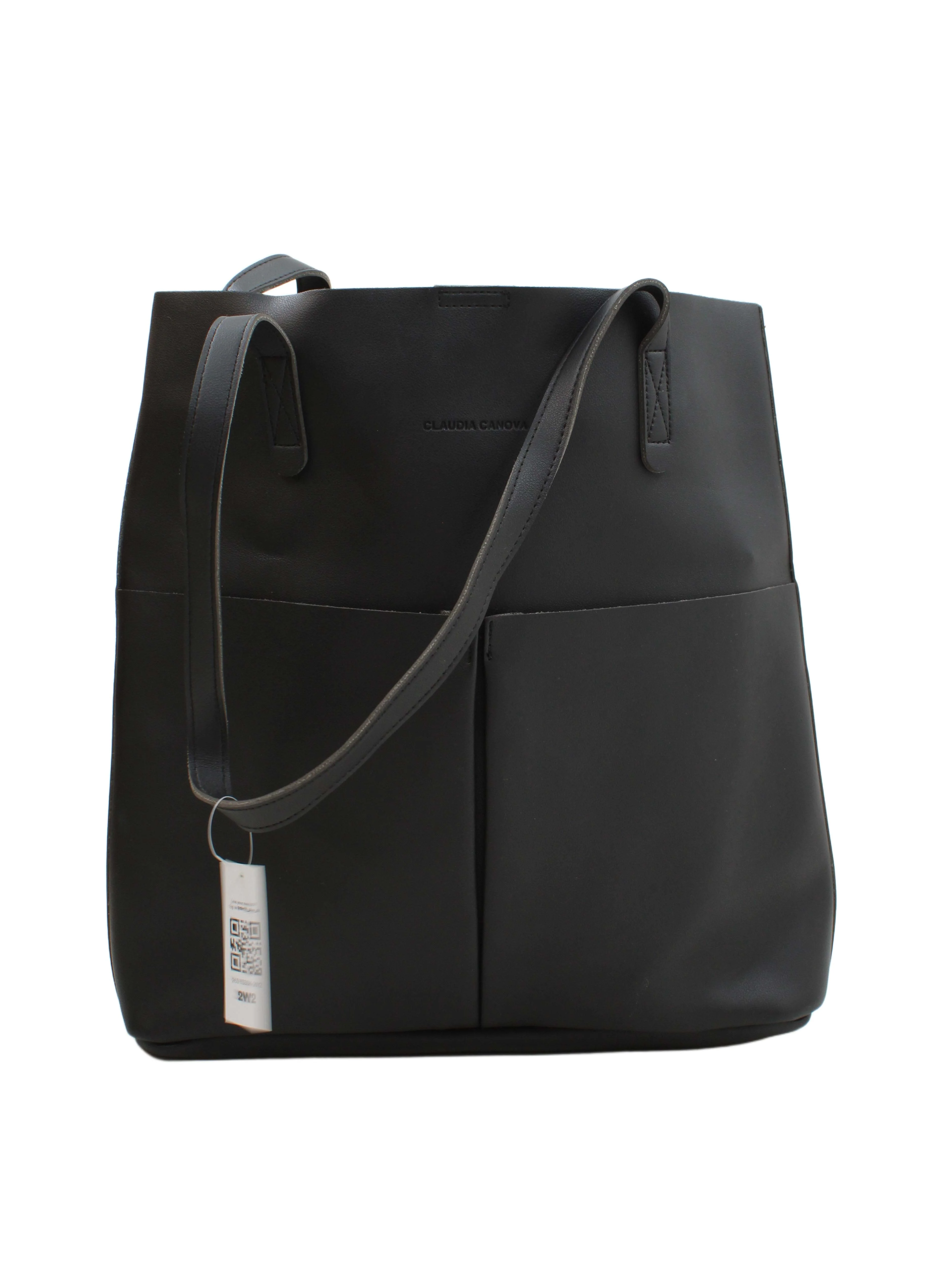 Claudia Canova Women's Bag Black 100% Faux Leather Tote