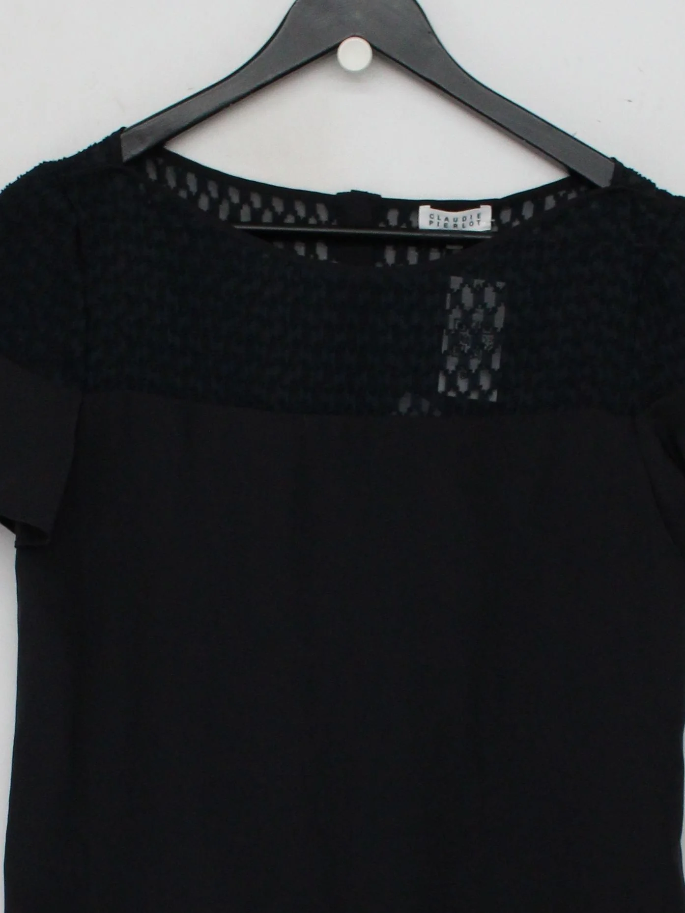 Claudie Pierlot T-Shirt Mini Dress in Black - Image 3