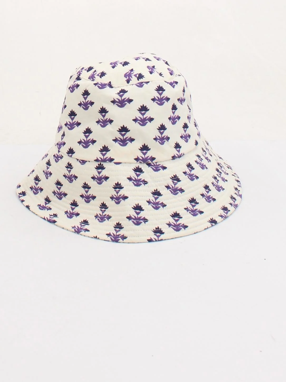 Claudie Pierlot Women's Hat M Cream Floral 100% Other Bucket Hat - Image 2