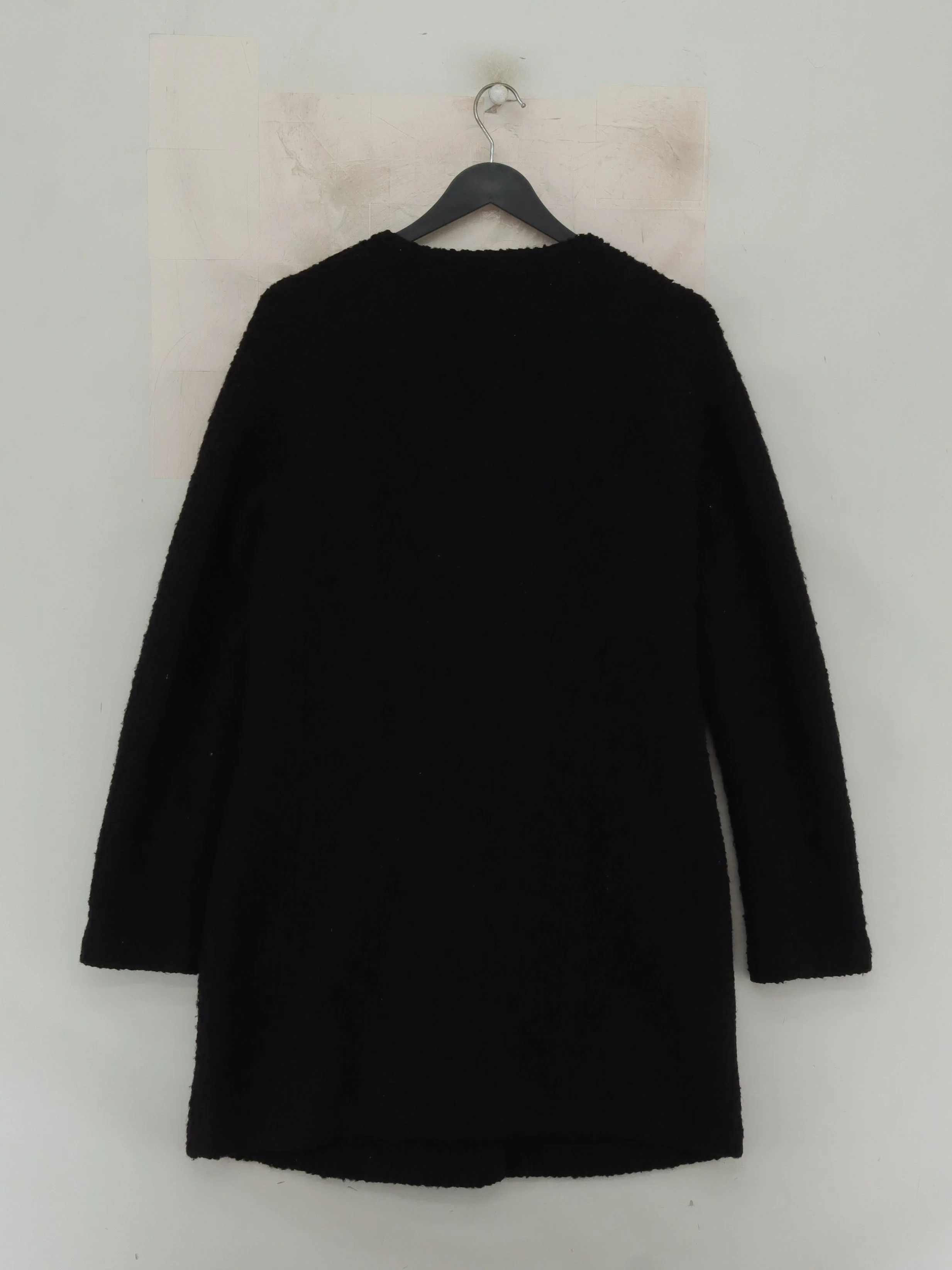 Clements Ribeiro Women's Coat UK 4 Black Wool with Polyester Overcoat - Image 2