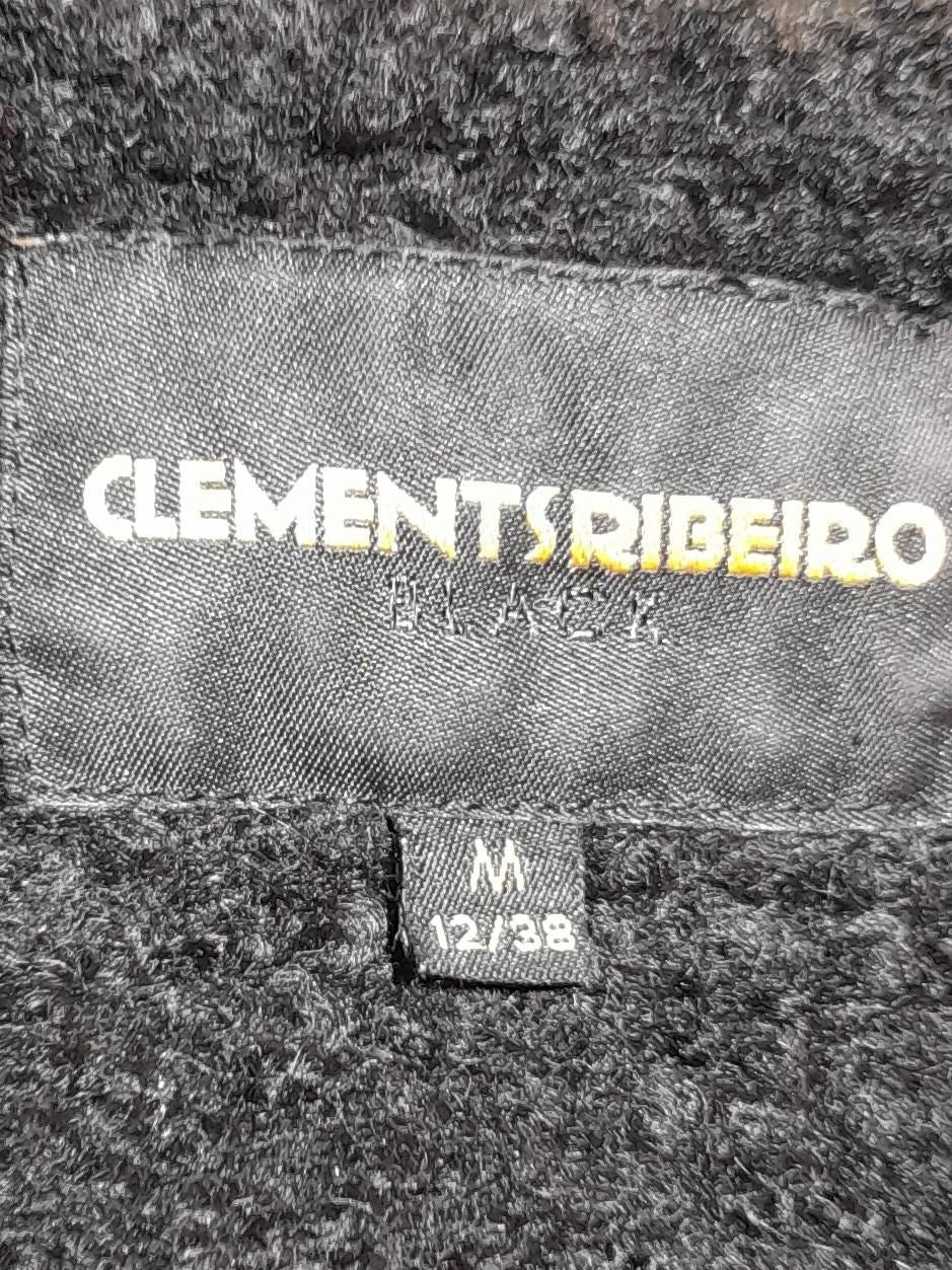 Clements Ribeiro Women's Coat UK 4 Black Wool with Polyester Overcoat - Image 5