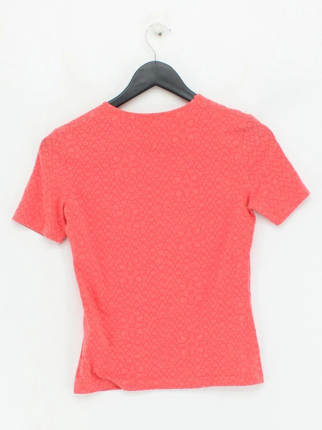 Closed Women's T-Shirt S Pink Cotton with Elastane Short Sleeve Round Neck Basic - Image 2