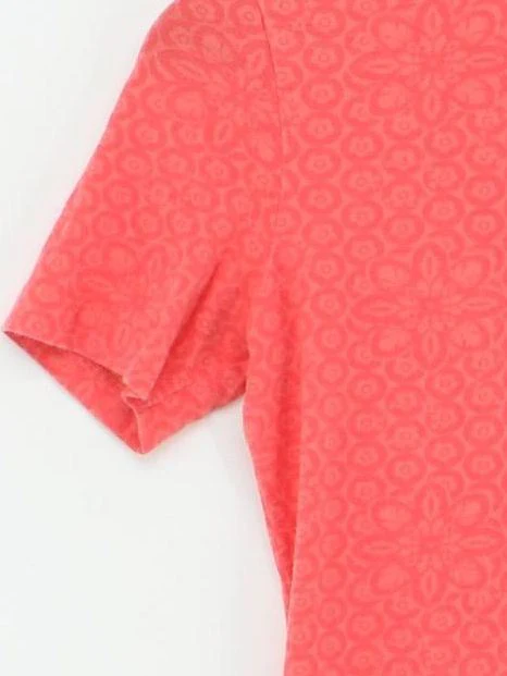Closed Women's T-Shirt S Pink Cotton with Elastane Short Sleeve Round Neck Basic - Image 4