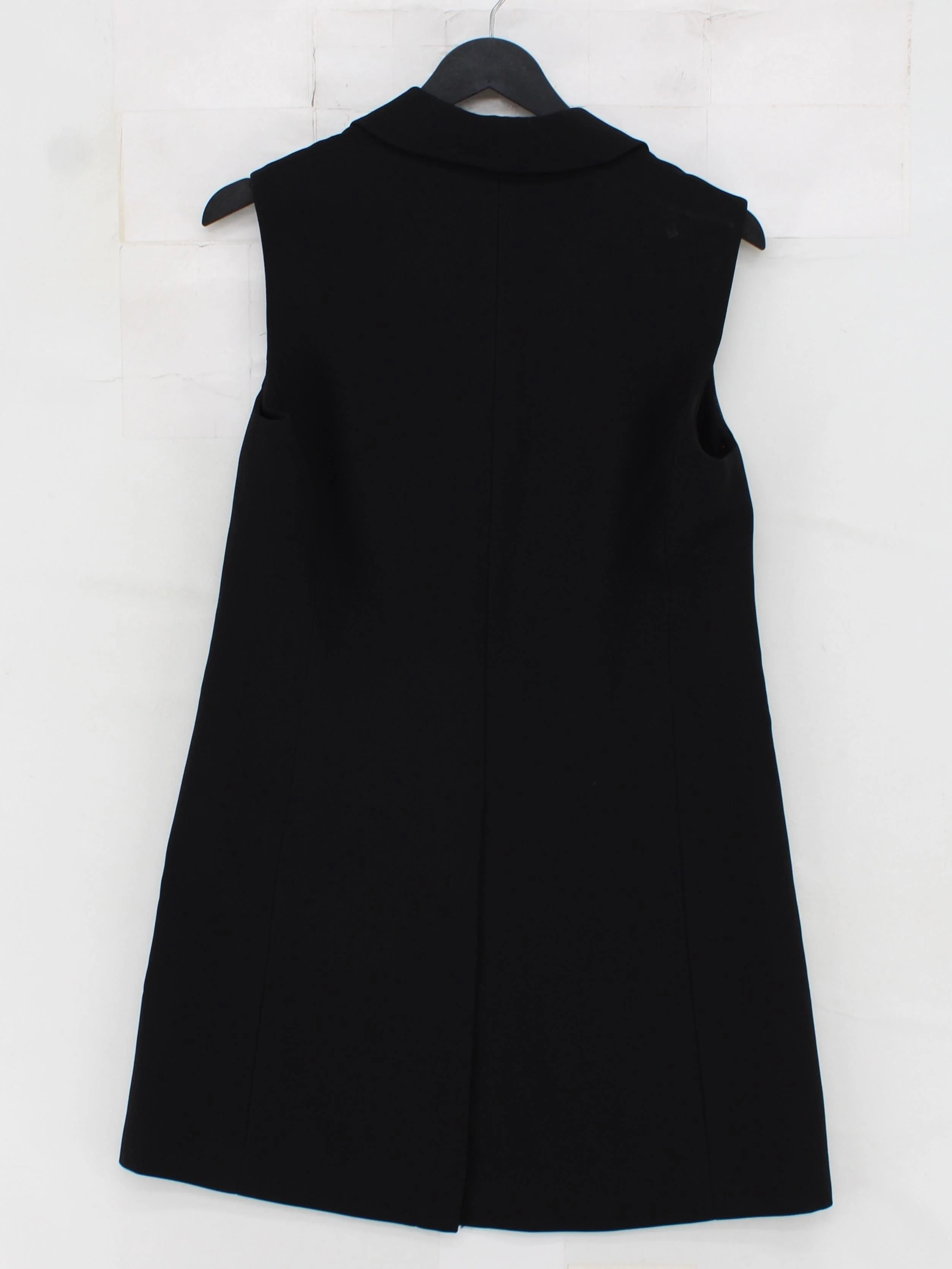 Club Monaco Women's Blazer S Black Acetate with Polyester Overcoat - Image 2