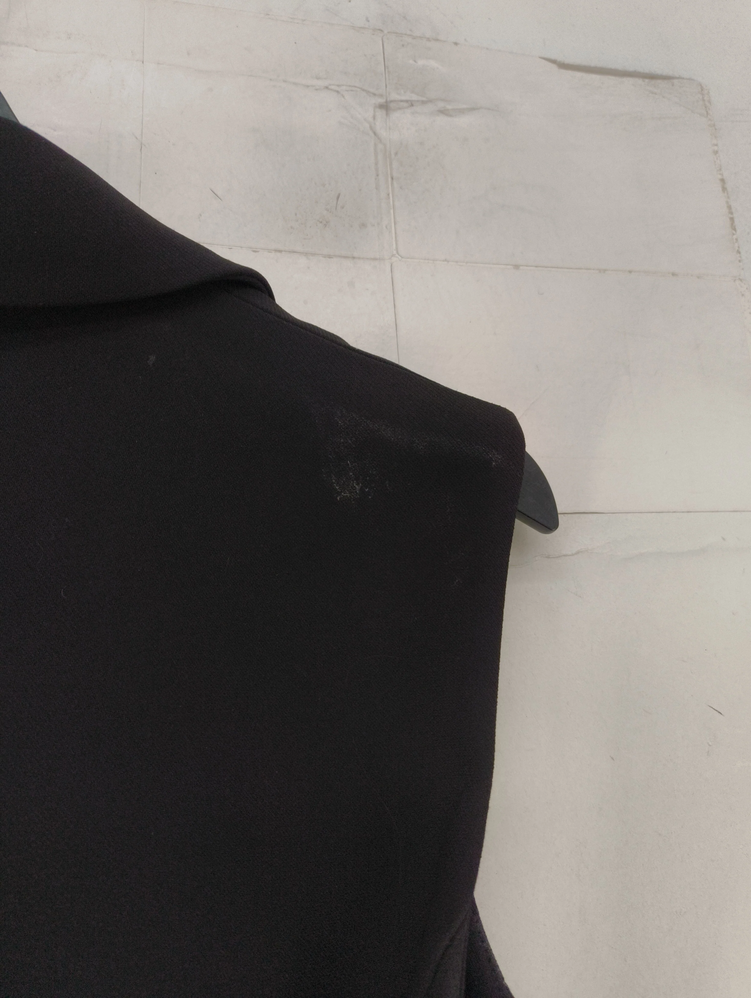 Club Monaco Women's Blazer S Black Acetate with Polyester Overcoat - Image 5