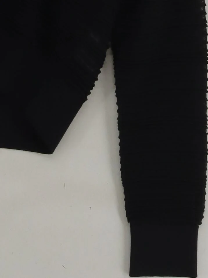 Club Monaco Women's Jumper M Black Cotton with Nylon V-Neck Pullover - Image 4