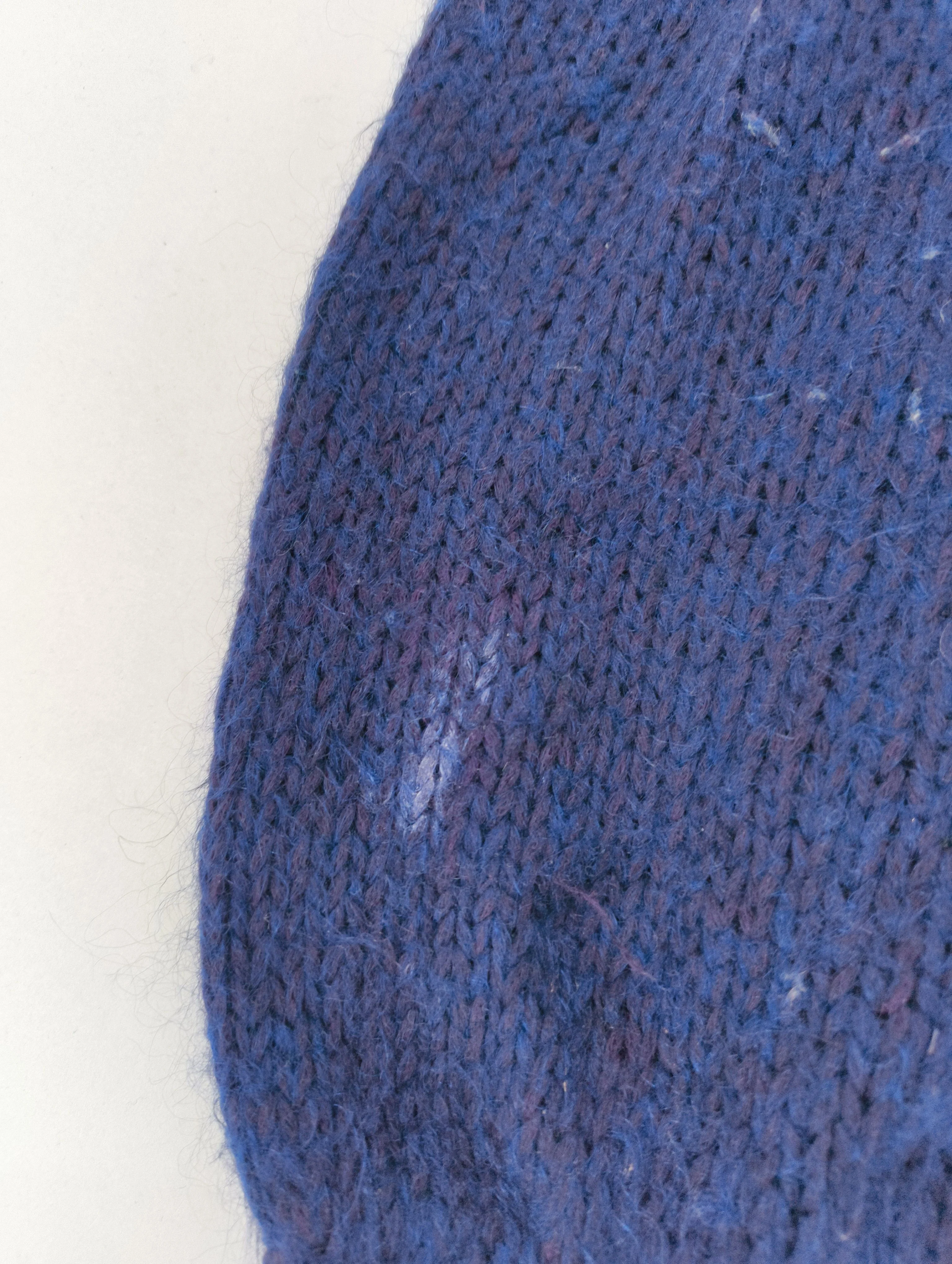 Club Monaco Women's Jumper S Blue Cotton with Mohair, Wool Crew Neck Pullover - Image 6