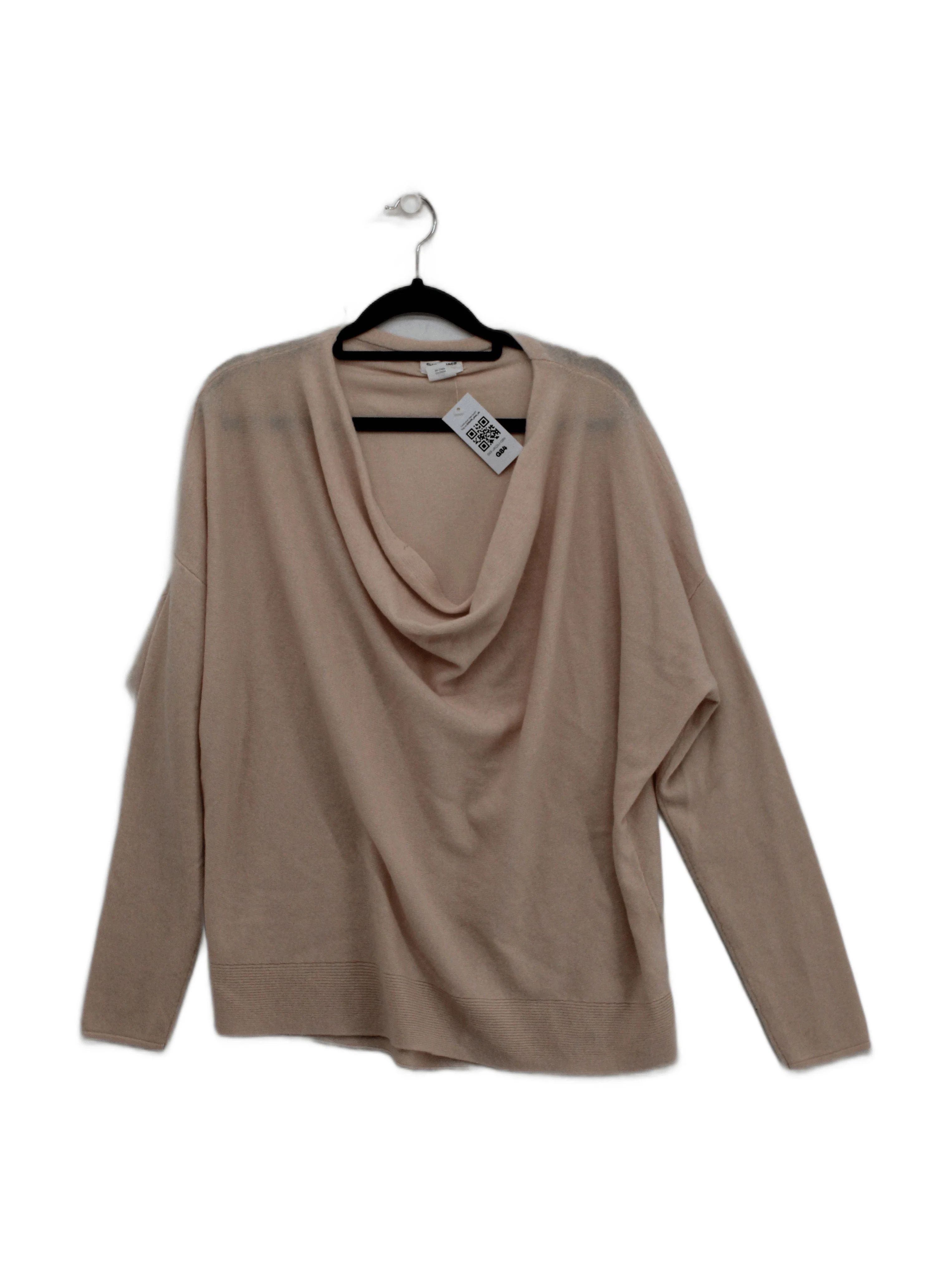 Club Monaco Women's Jumper UK 12 Pink 100% Cashmere V-Neck Pullover
