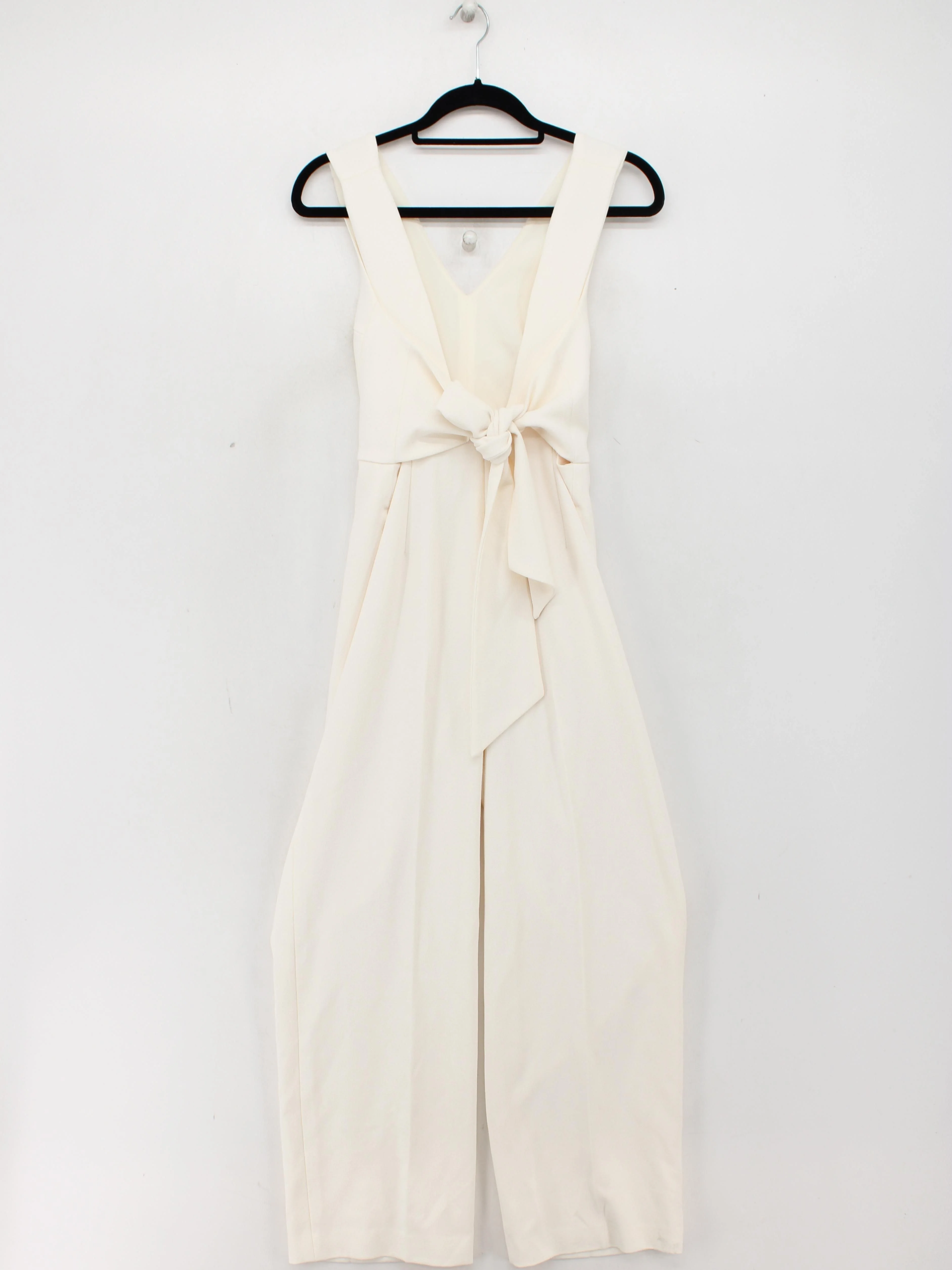Club Monaco Women's Jumpsuit UK 6 Cream Polyester with Elastane Jumpsuit - Image 2