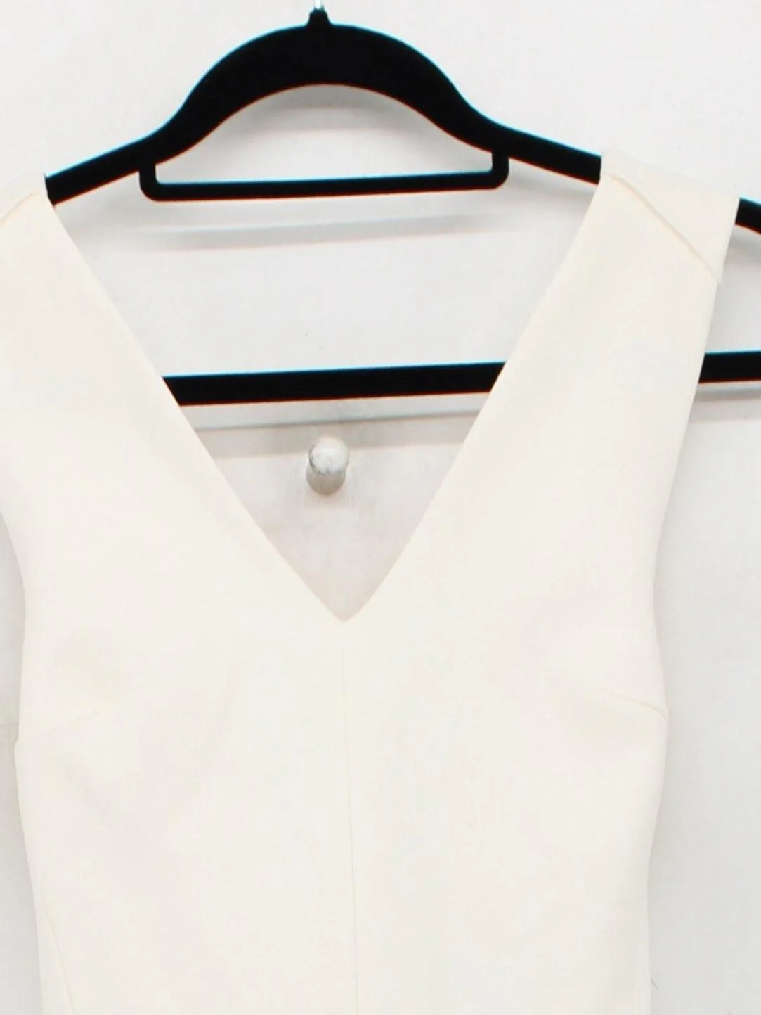 Club Monaco Women's Jumpsuit UK 6 Cream Polyester with Elastane Jumpsuit - Image 3