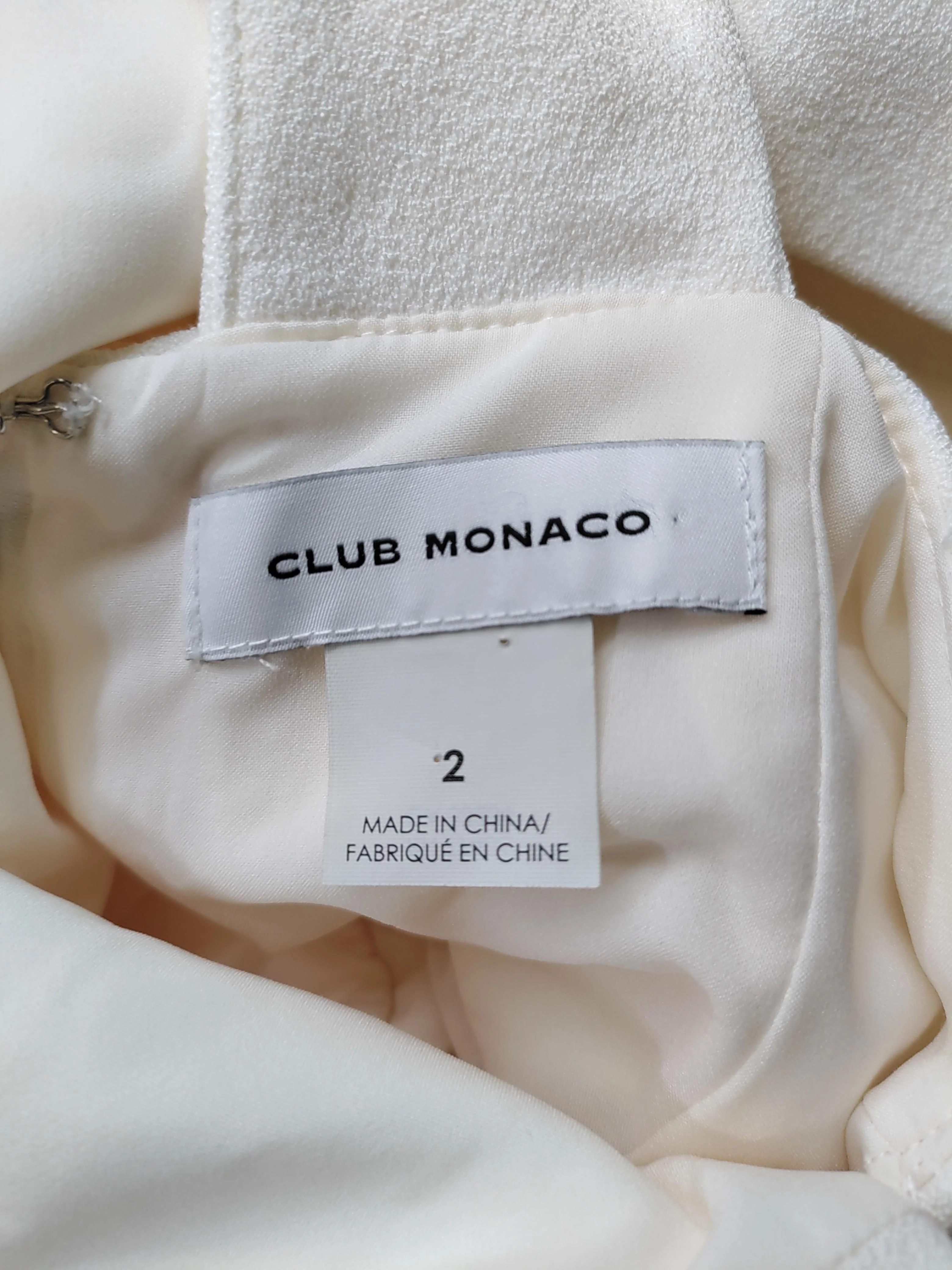 Club Monaco Women's Jumpsuit UK 6 Cream Polyester with Elastane Jumpsuit - Image 5