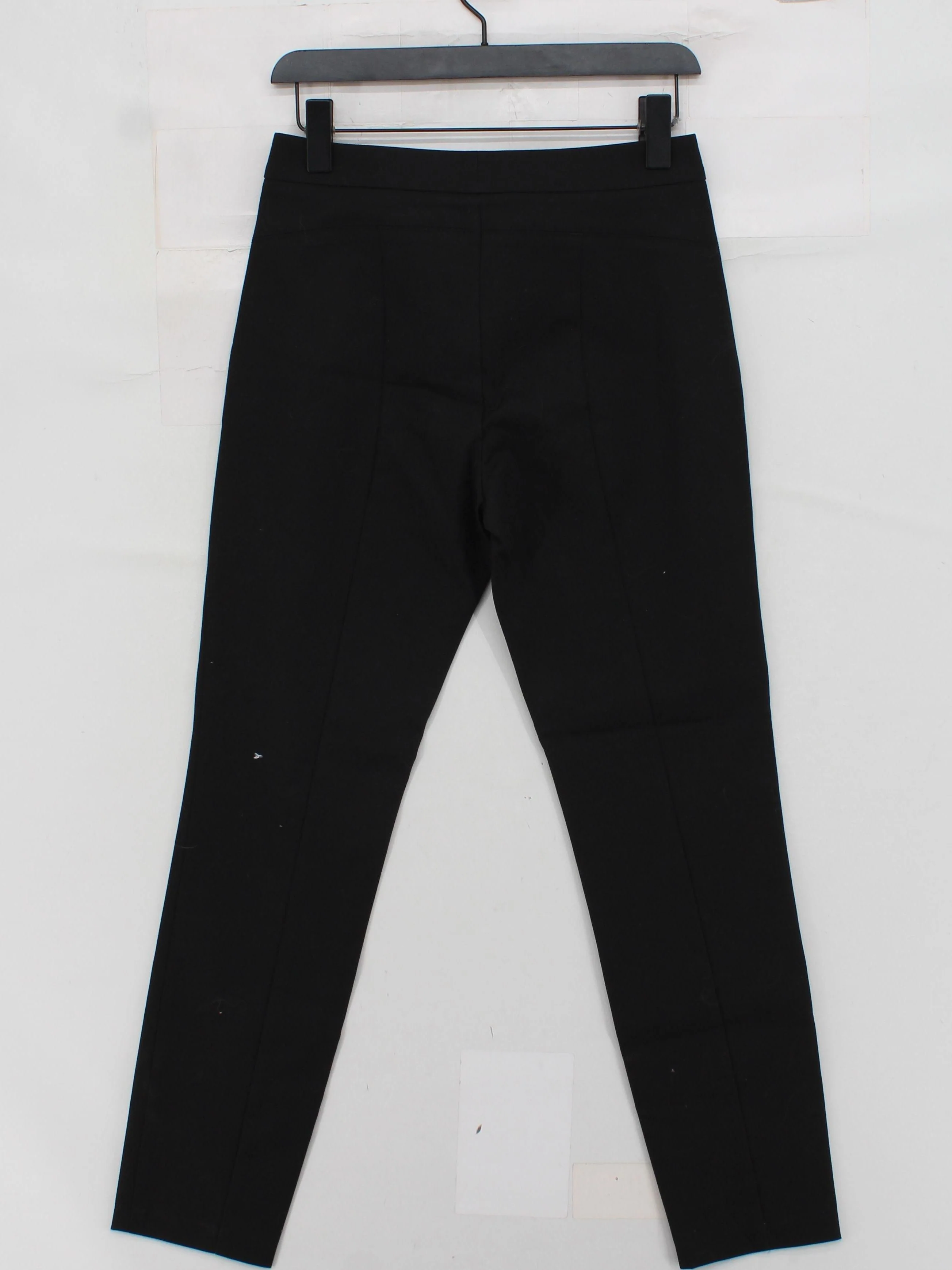 Club Monaco Women's Trousers UK 10 Black Cotton with Viscose, Elastane Chino - Image 2