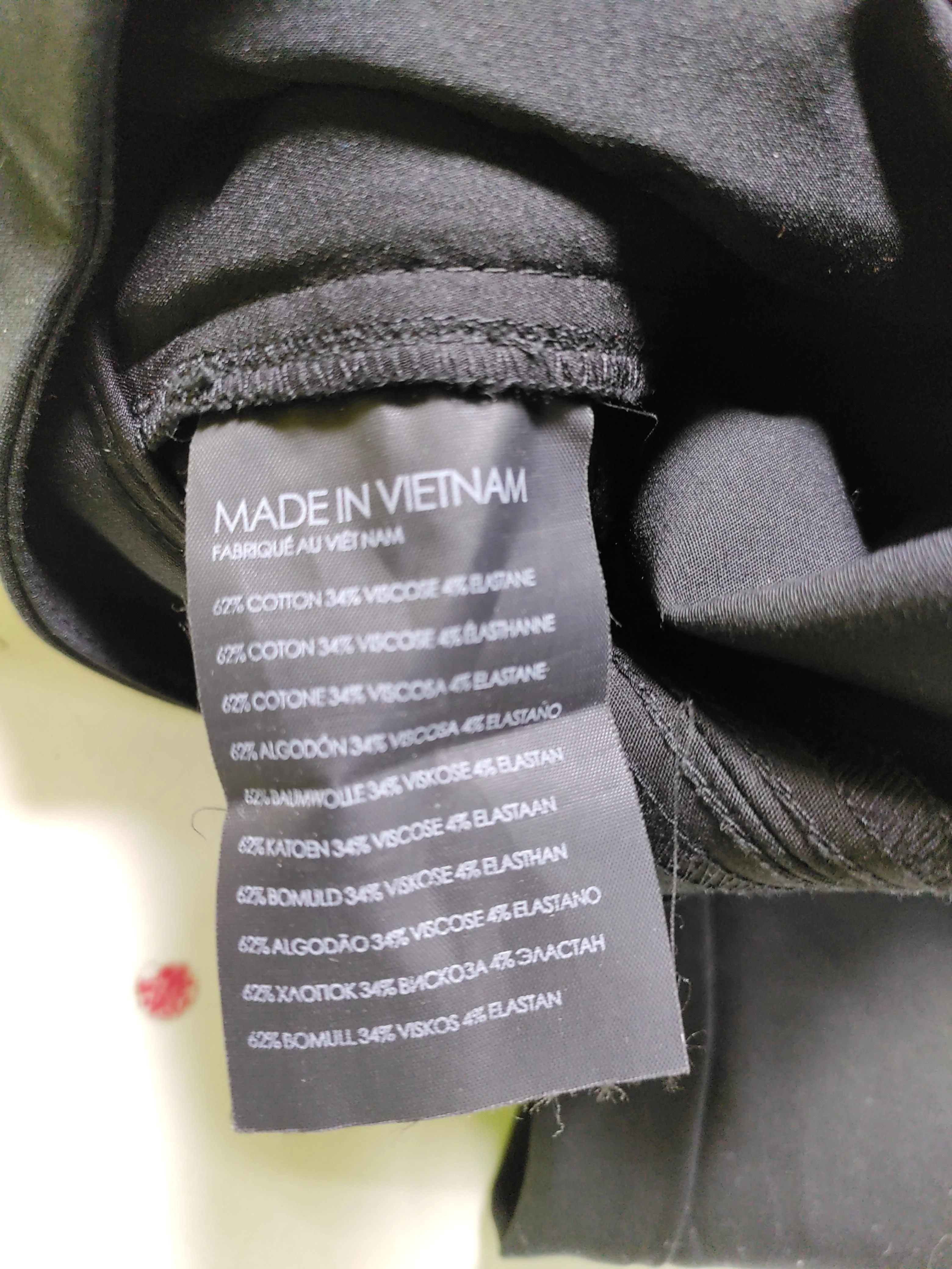 Club Monaco Women's Trousers UK 10 Black Cotton with Viscose, Elastane Chino - Image 6
