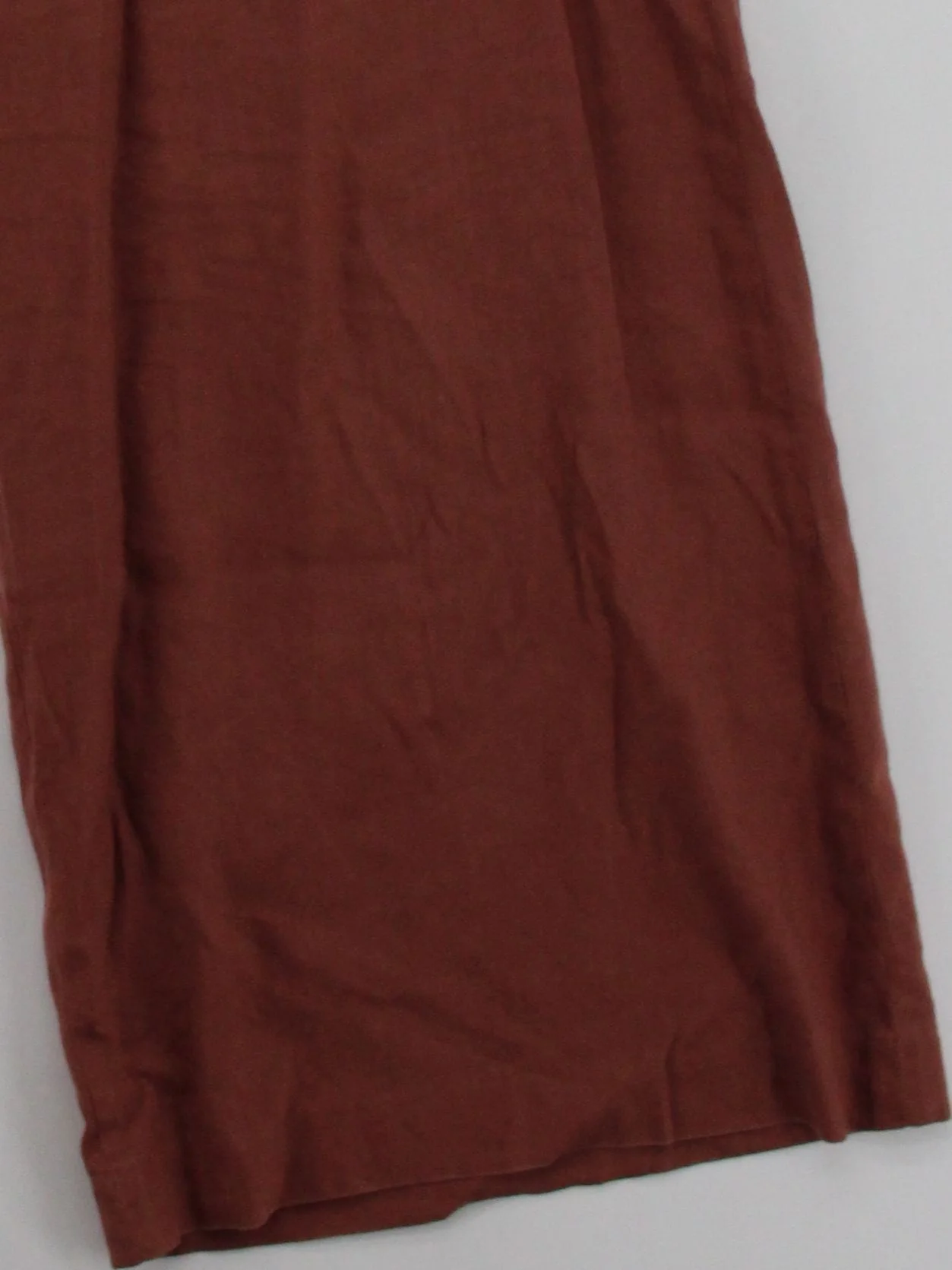 Club Monaco Women's Trousers UK 12 Brown Linen with Viscose, Elastane Chino - Image 4