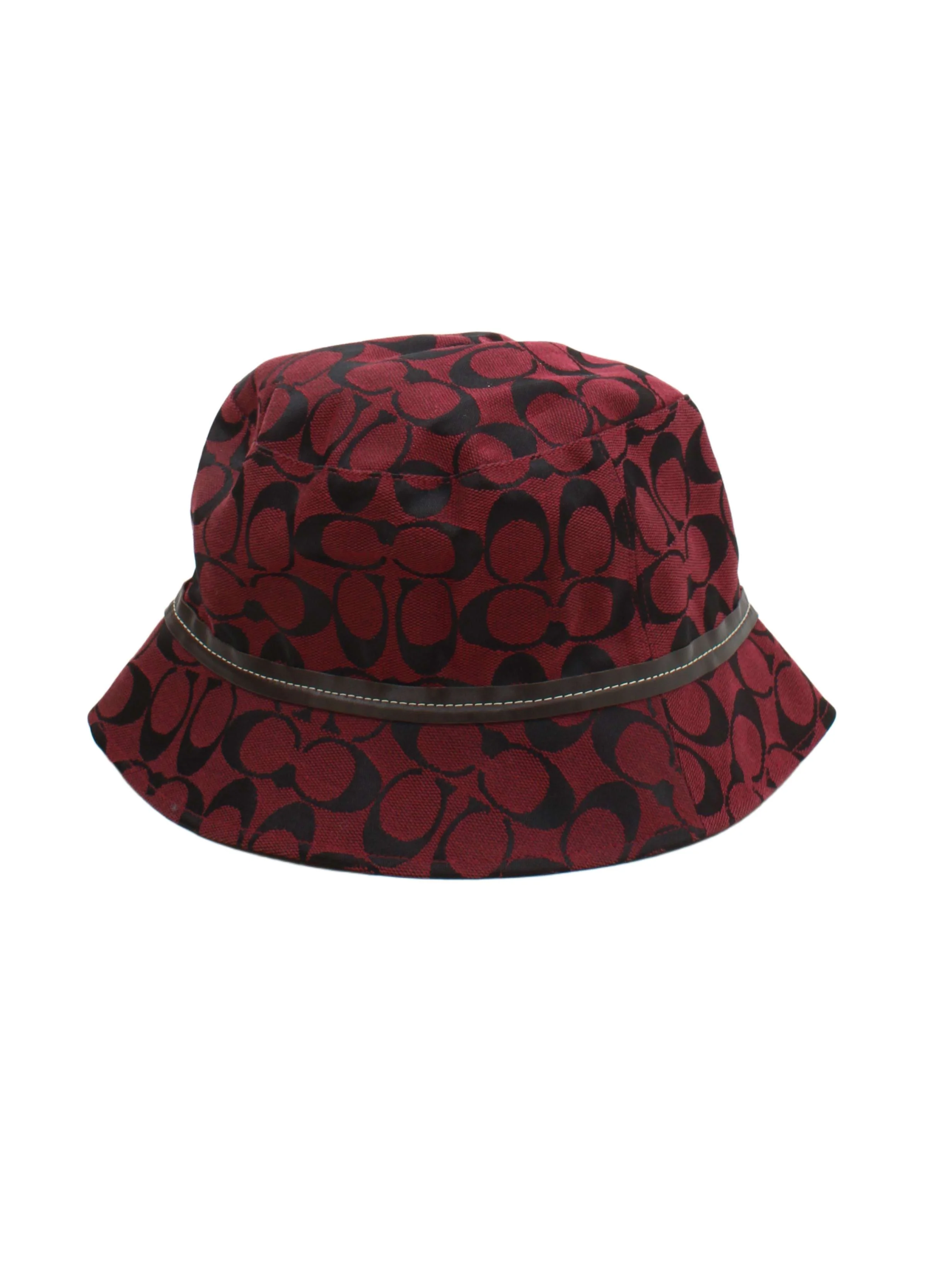 Coach Men's Hat M Multi Graphic Polyester with Cotton Bucket Hat