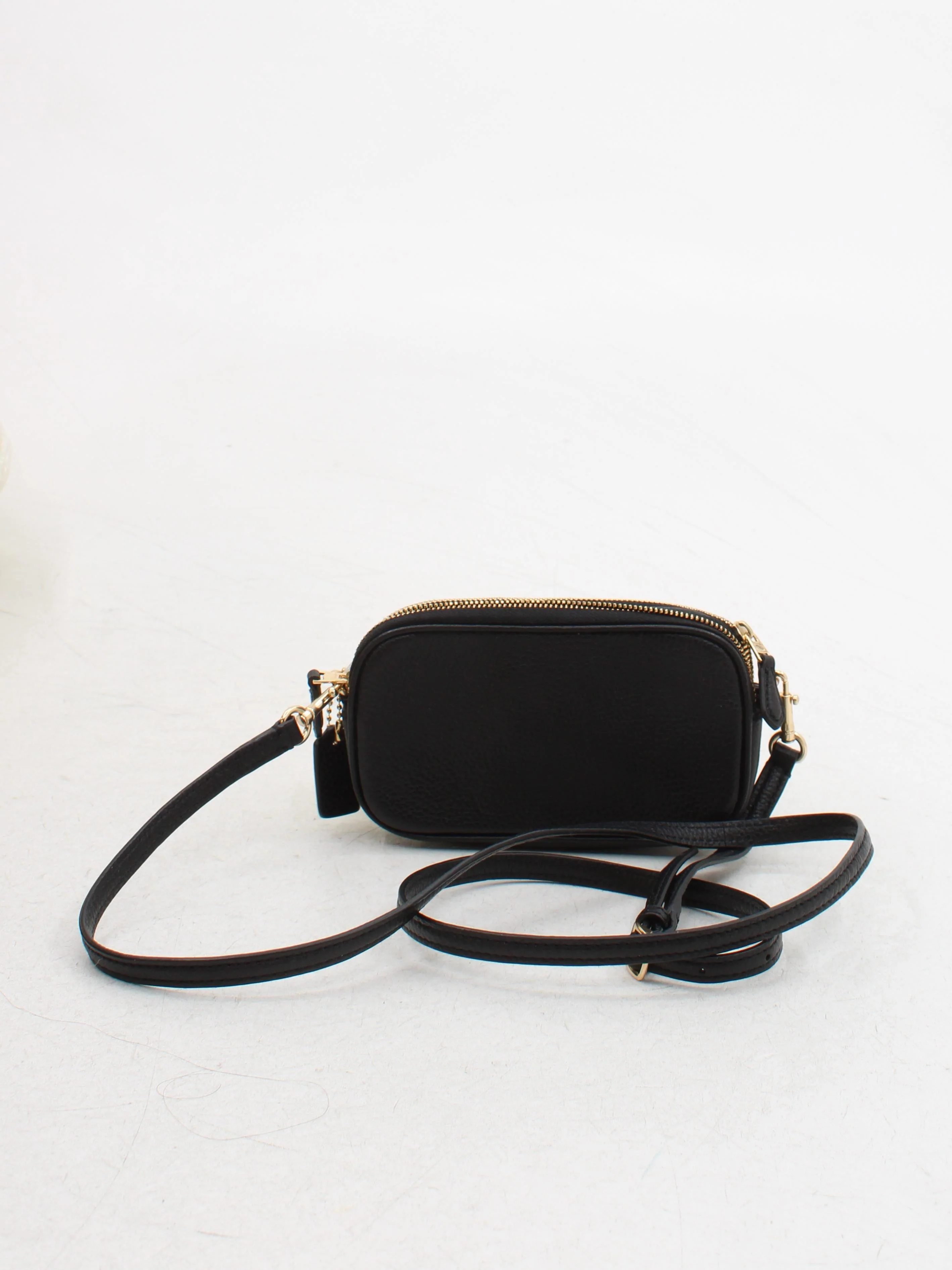 Coach Women's Bag Black 100% Leather Crossbody - Image 2