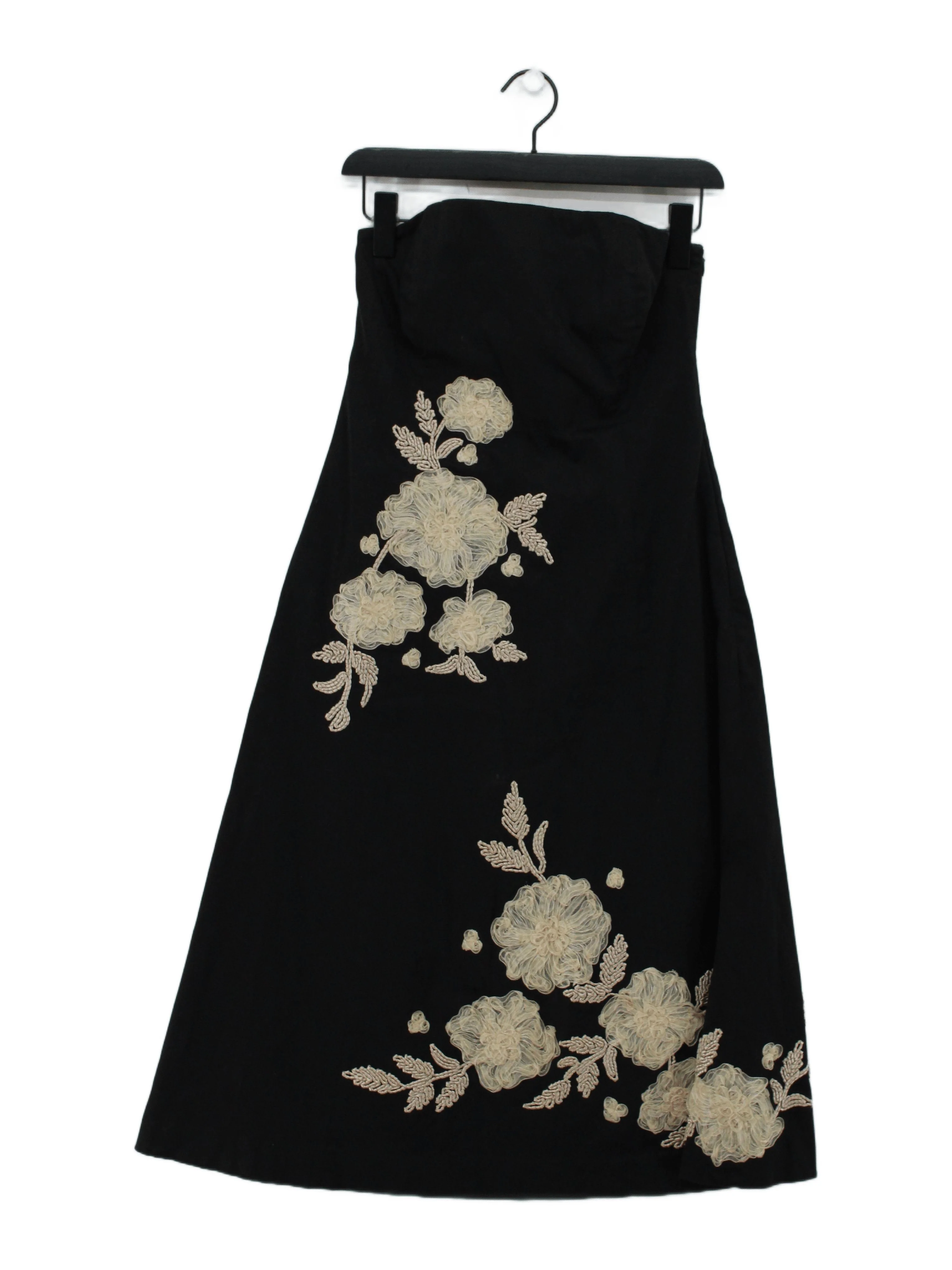 Coast A-Line Midi Dress UK12 in Black
