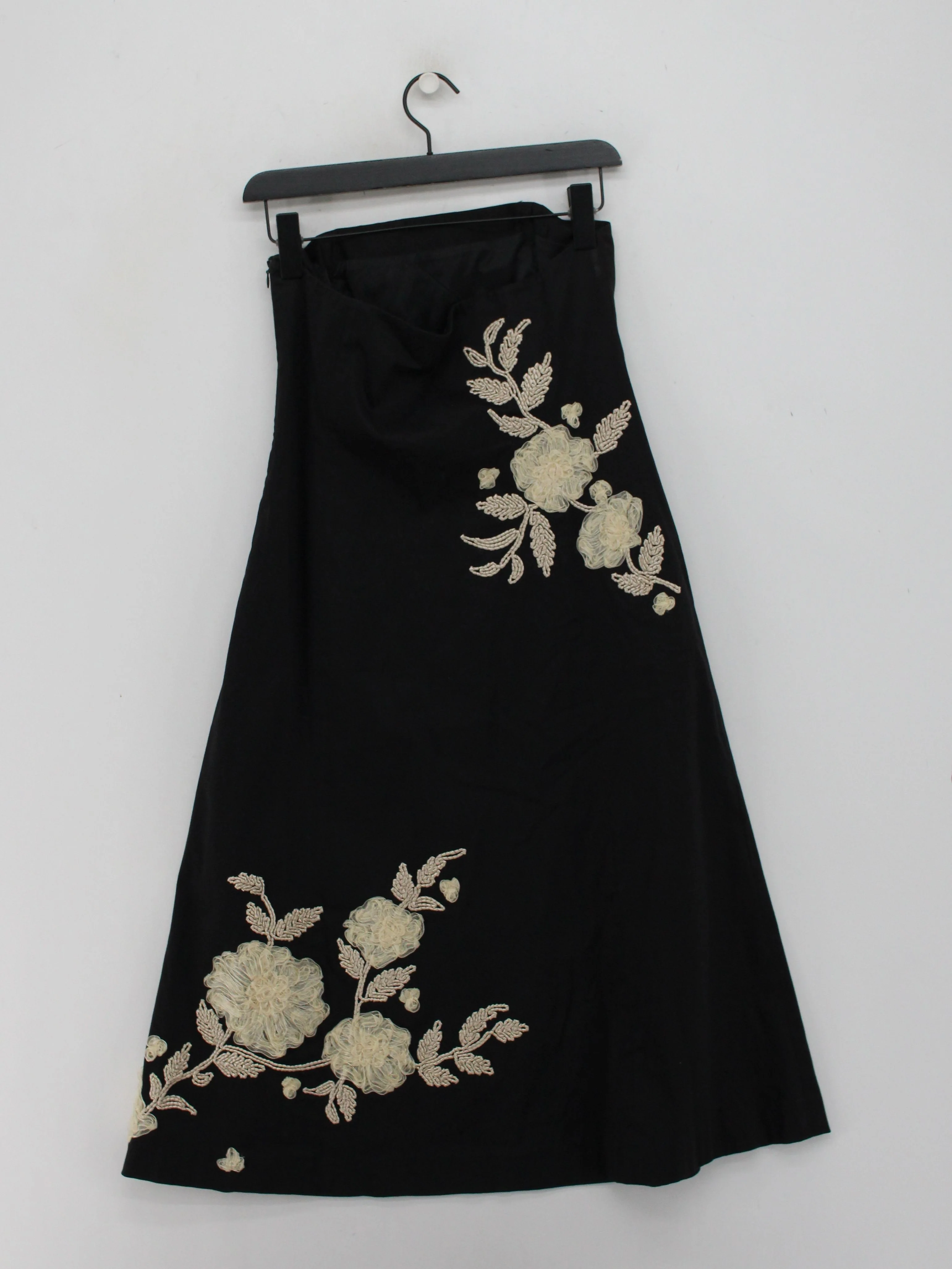 Coast A-Line Midi Dress UK12 in Black - Image 2