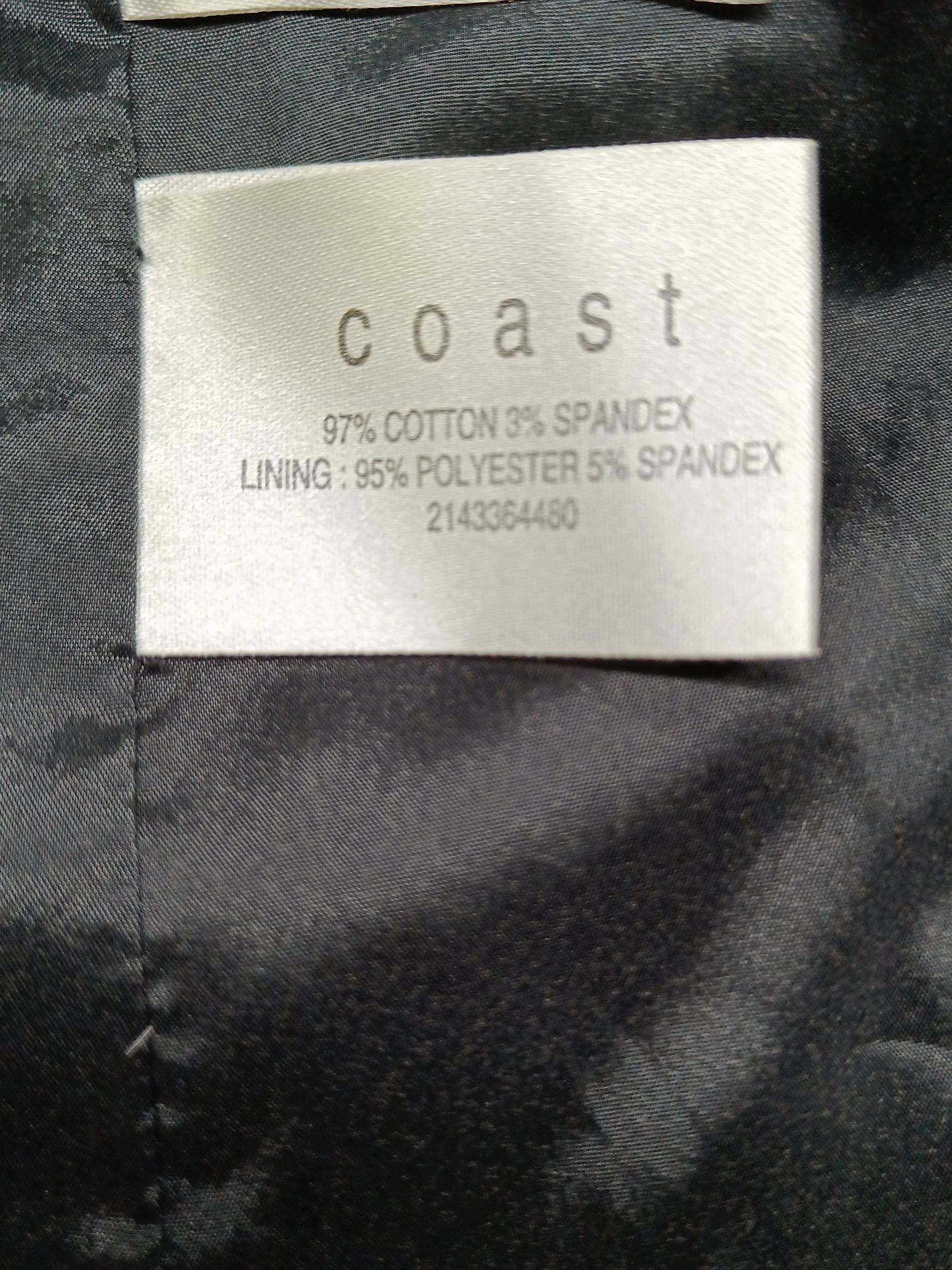 Coast A-Line Midi Dress UK12 in Black - Image 7