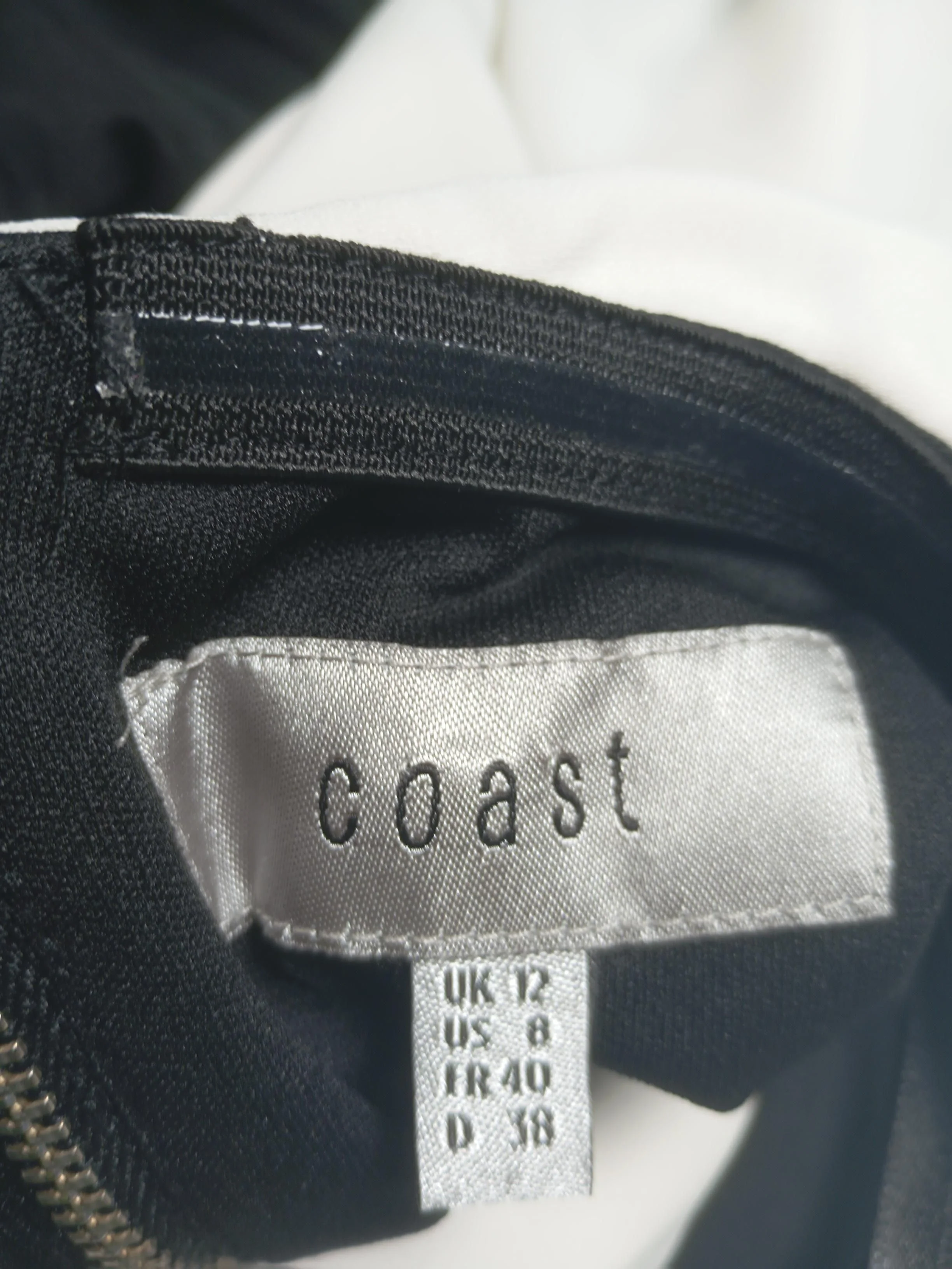 Coast A-Line Midi Dress UK12 in Multi - Image 6