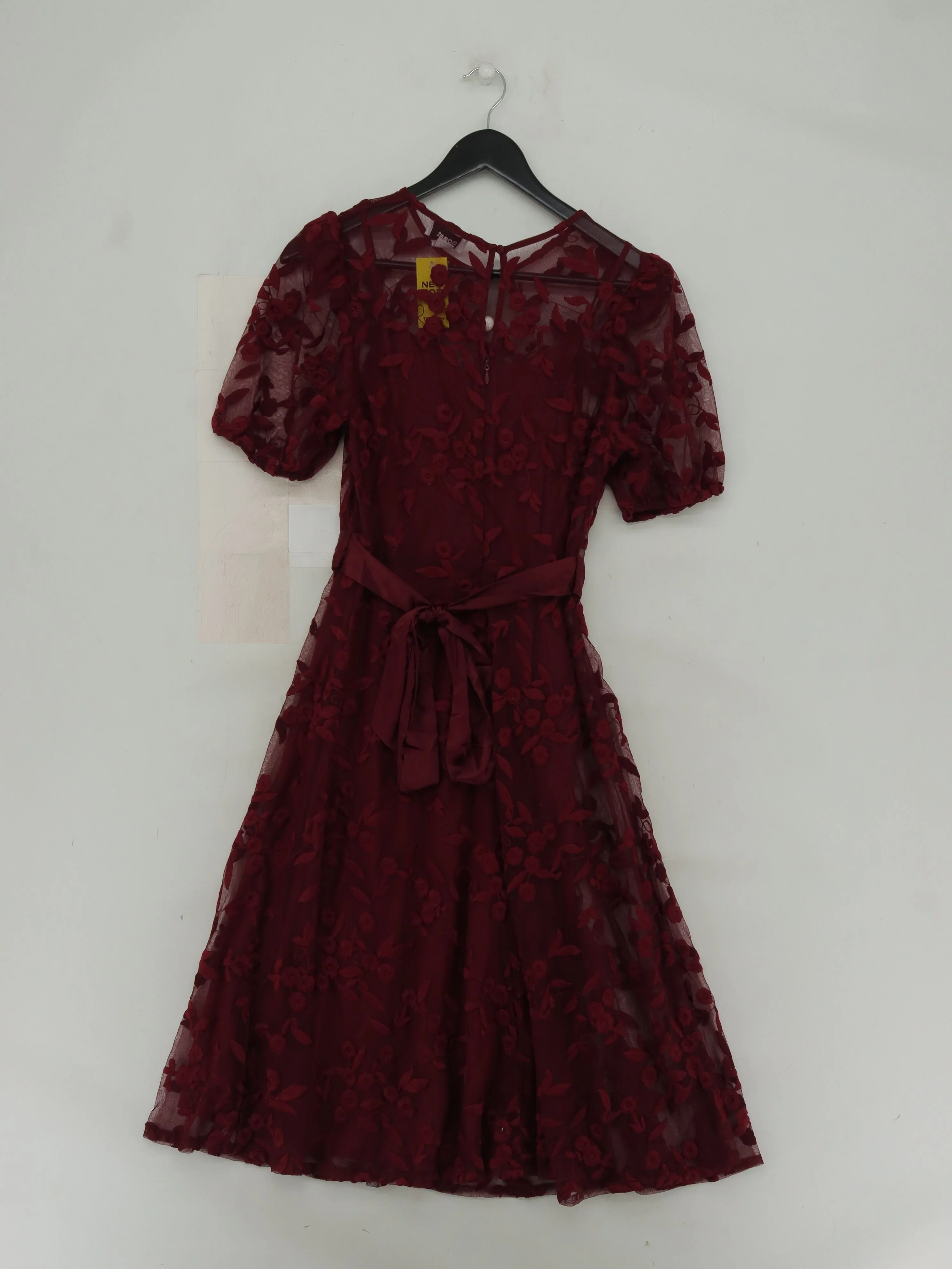 Coast A-Line Midi Dress UK8 in Red - Image 2