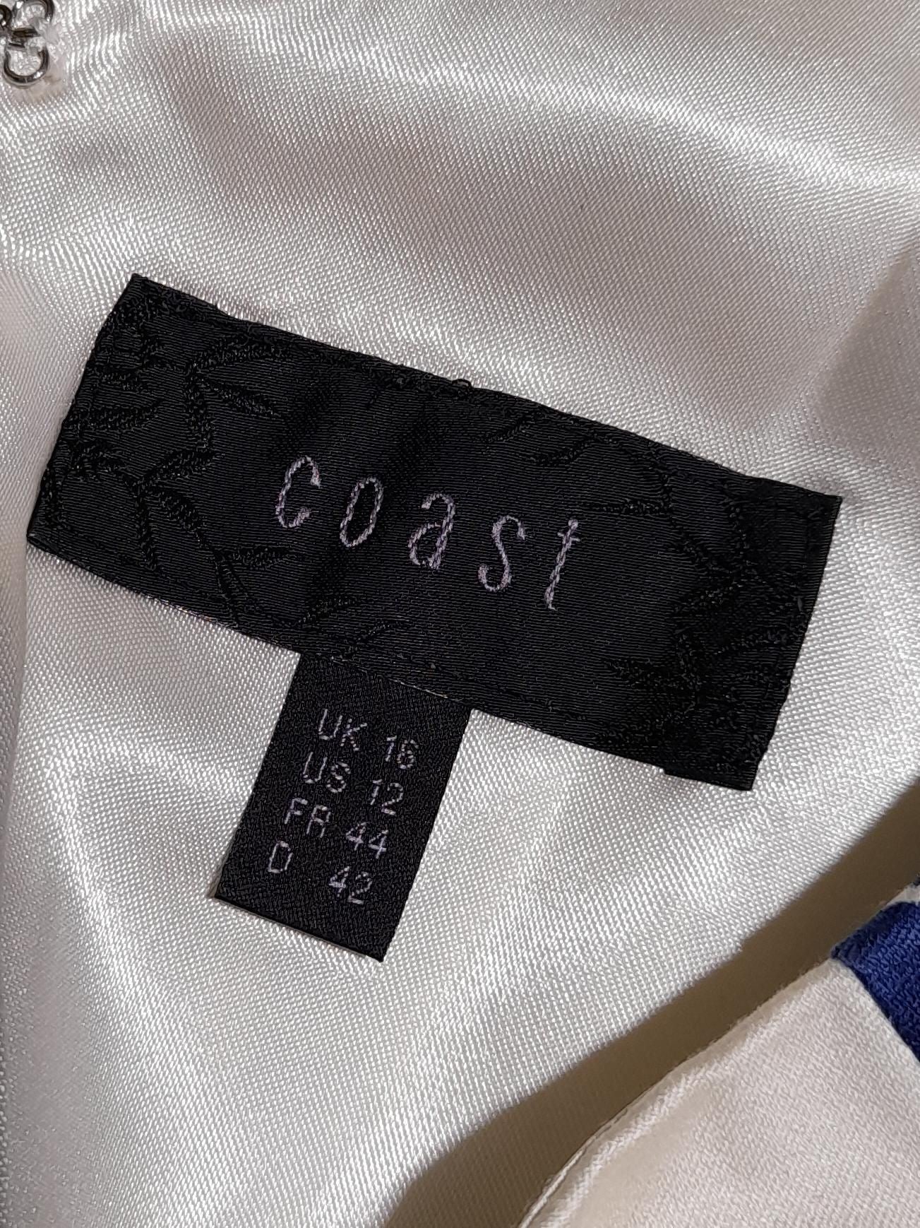 Coast A-Line Mini Dress UK16 in Cream - Image 6