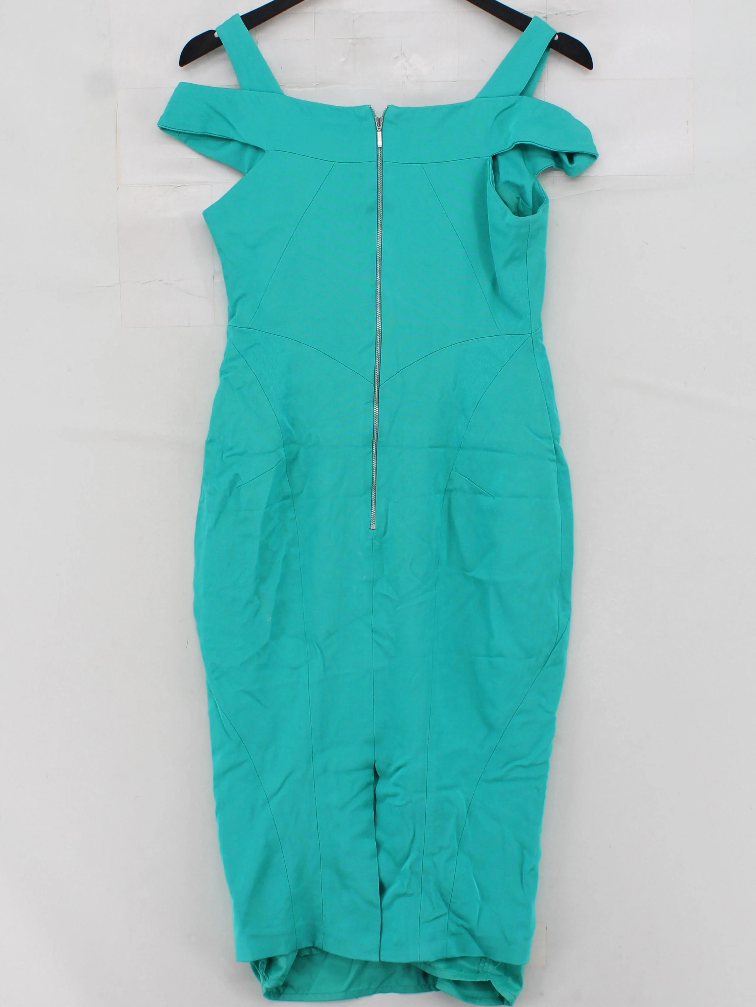 Coast Bodycon Midi Dress UK10 in Green - Image 2