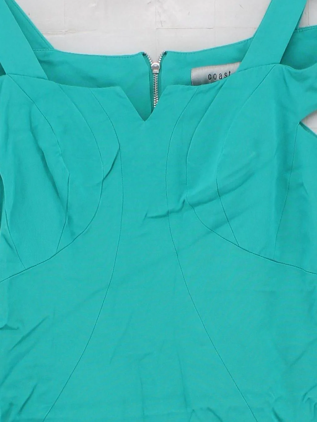 Coast Bodycon Midi Dress UK10 in Green - Image 3