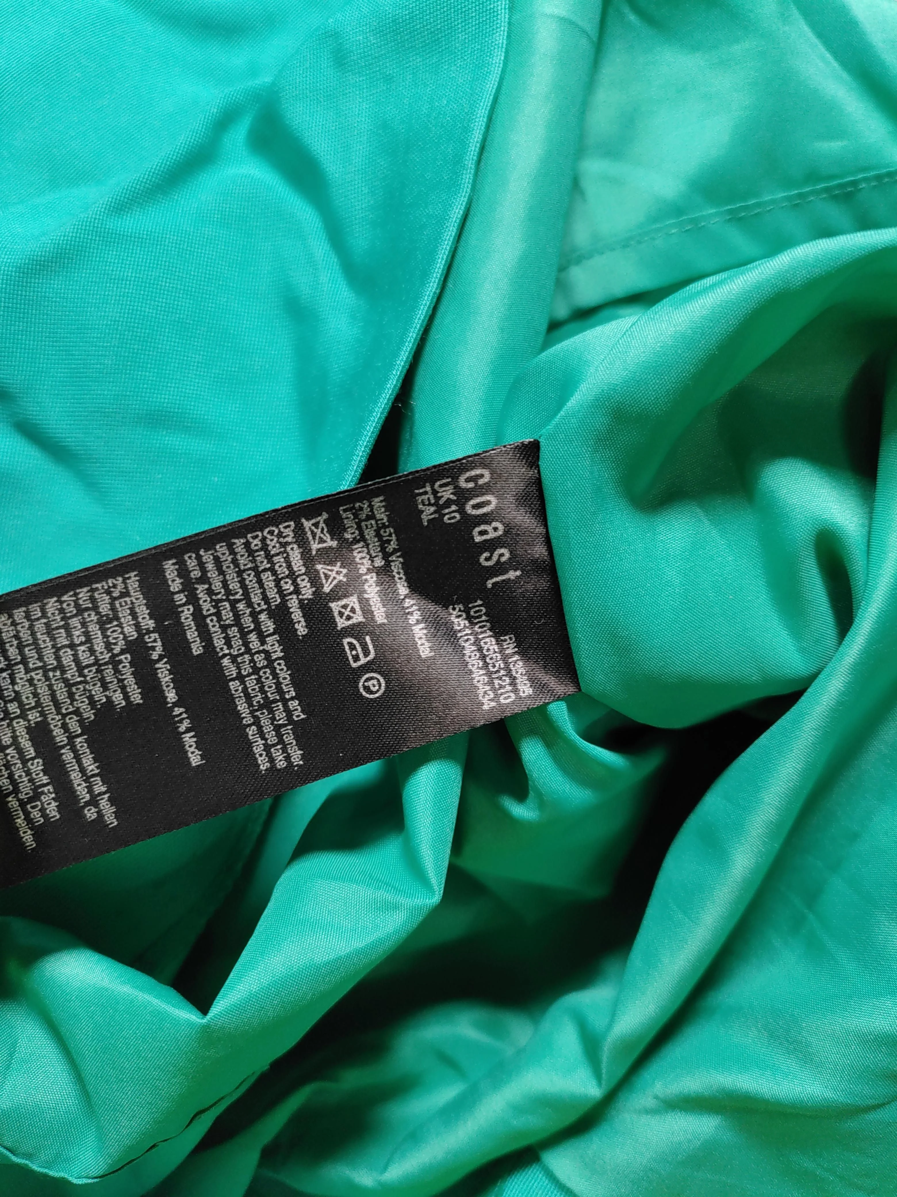 Coast Bodycon Midi Dress UK10 in Green - Image 6