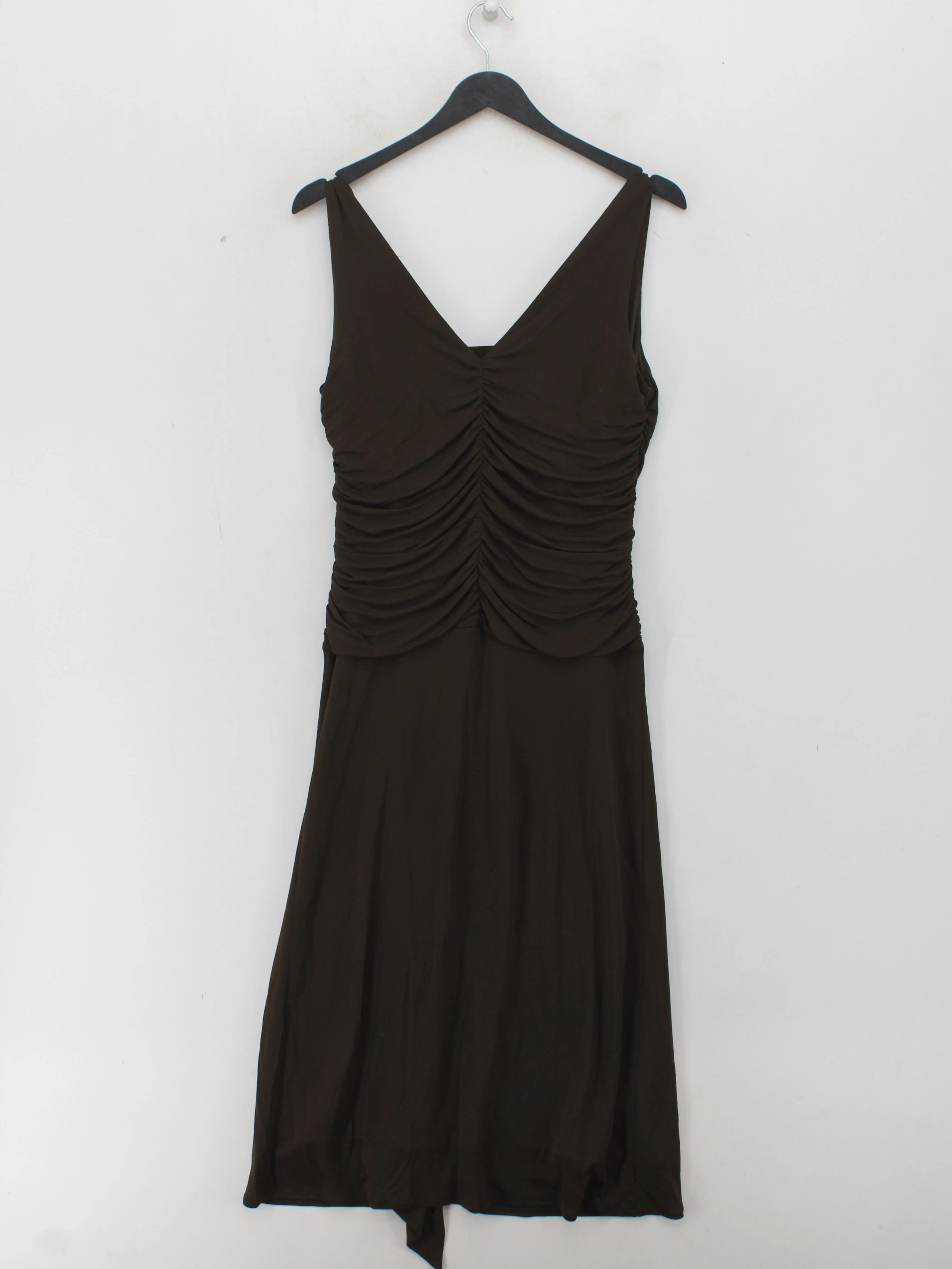Coast Bodycon Midi Dress UK14 in Brown - Image 2