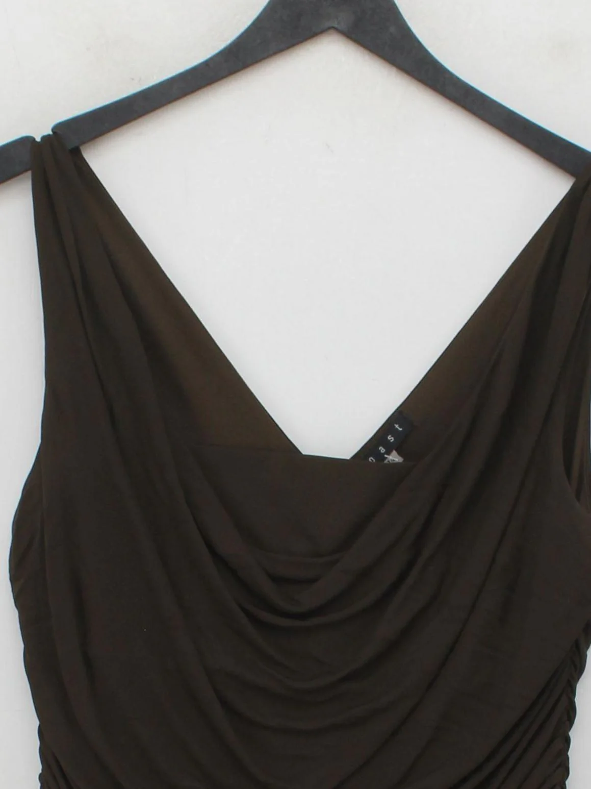 Coast Bodycon Midi Dress UK14 in Brown - Image 3