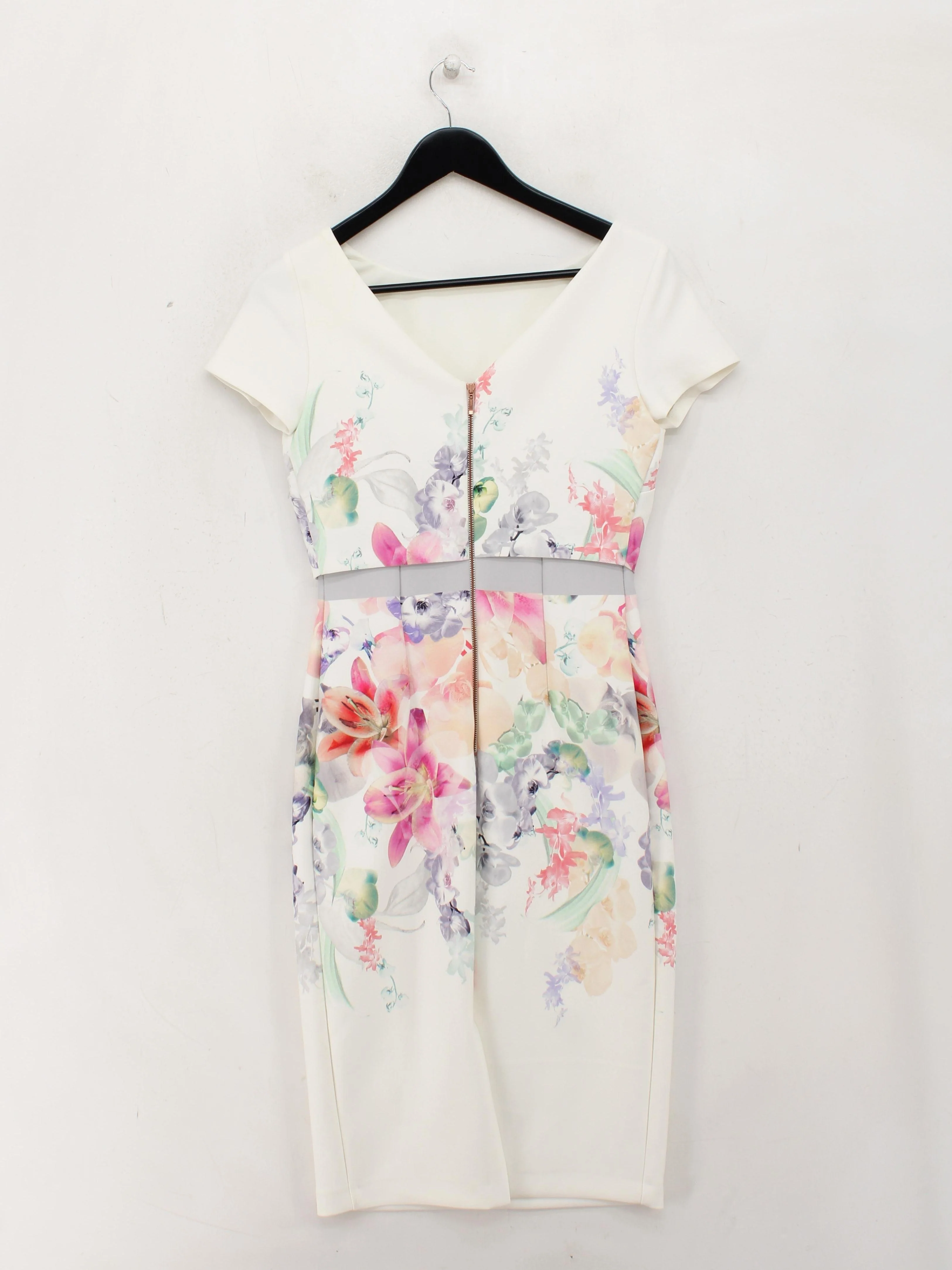 Coast Bodycon Midi Dress UK8 in White - Image 2